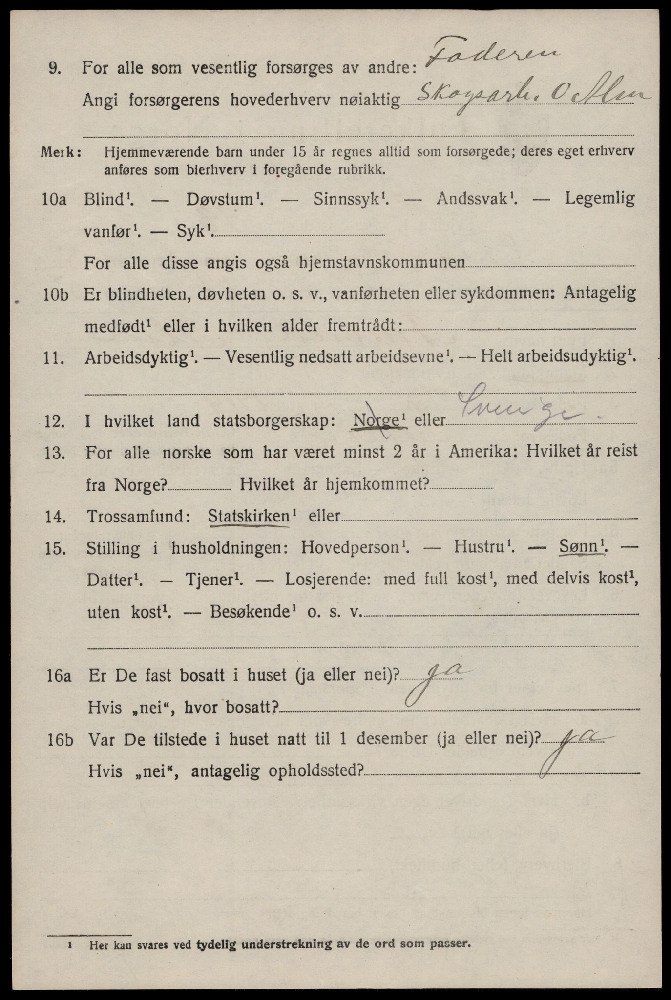 SAKO, 1920 census for Tinn, 1920, p. 5153