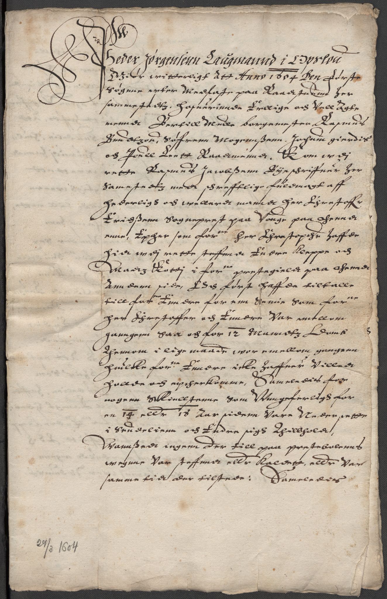 Riksarkivets diplomsamling, AV/RA-EA-5965/F15/L0013: Prestearkiv - Oppland, 1590-1657, p. 104