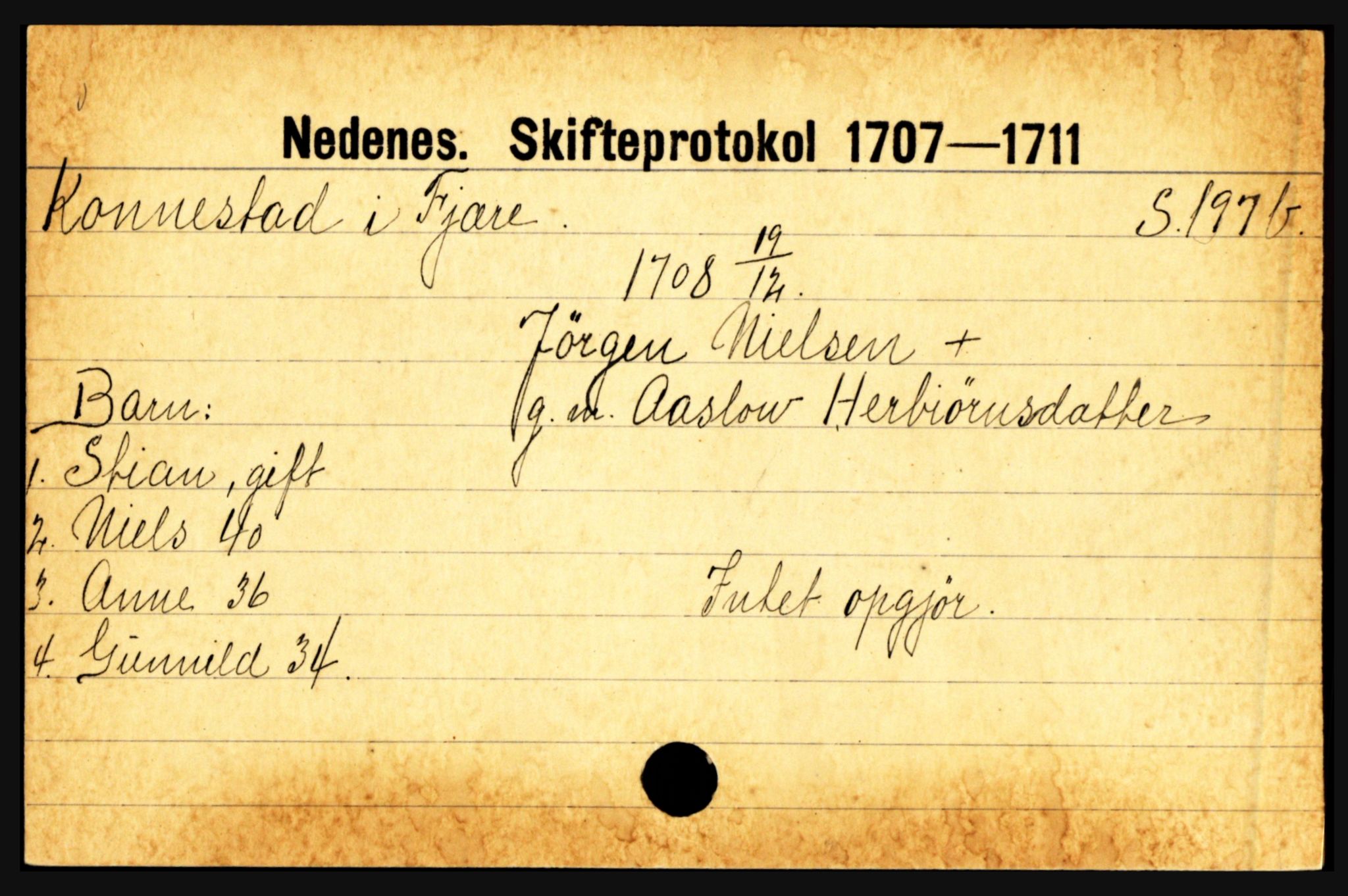 Nedenes sorenskriveri før 1824, AV/SAK-1221-0007/H, p. 15747