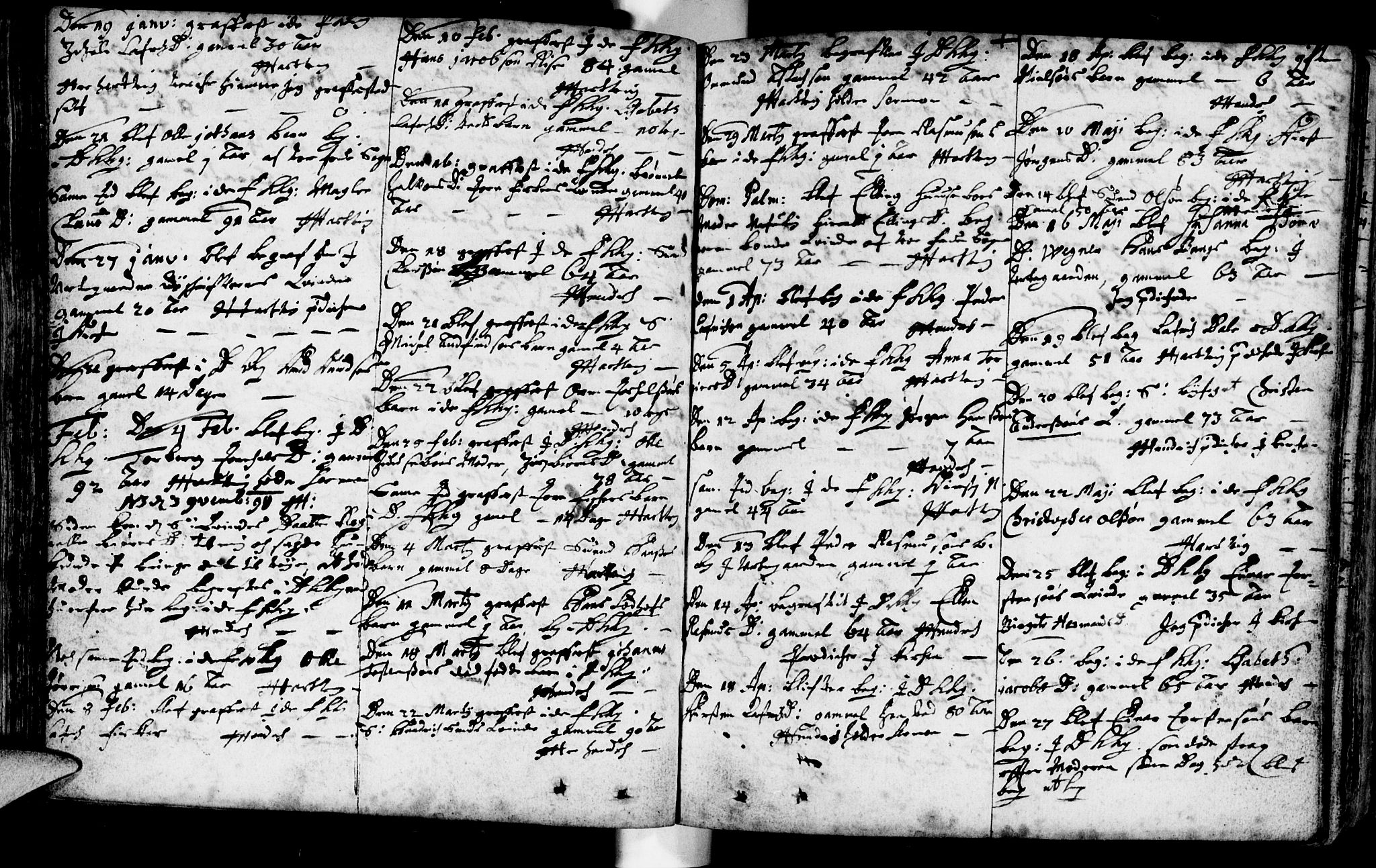 Domkirken sokneprestkontor, SAST/A-101812/001/30/30BA/L0001: Parish register (official) no. A 1 /1, 1688-1727