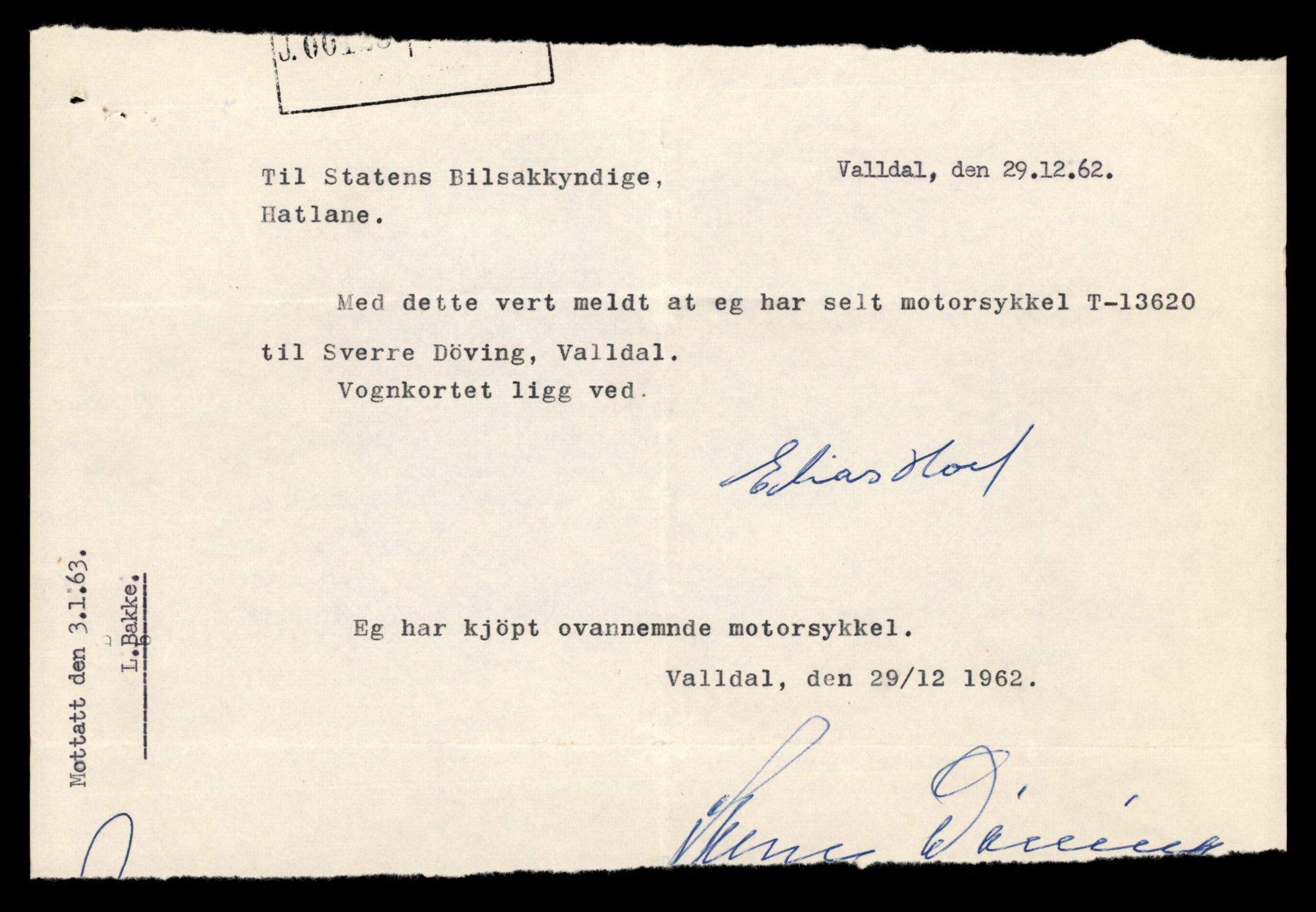 Møre og Romsdal vegkontor - Ålesund trafikkstasjon, AV/SAT-A-4099/F/Fe/L0040: Registreringskort for kjøretøy T 13531 - T 13709, 1927-1998, p. 1575