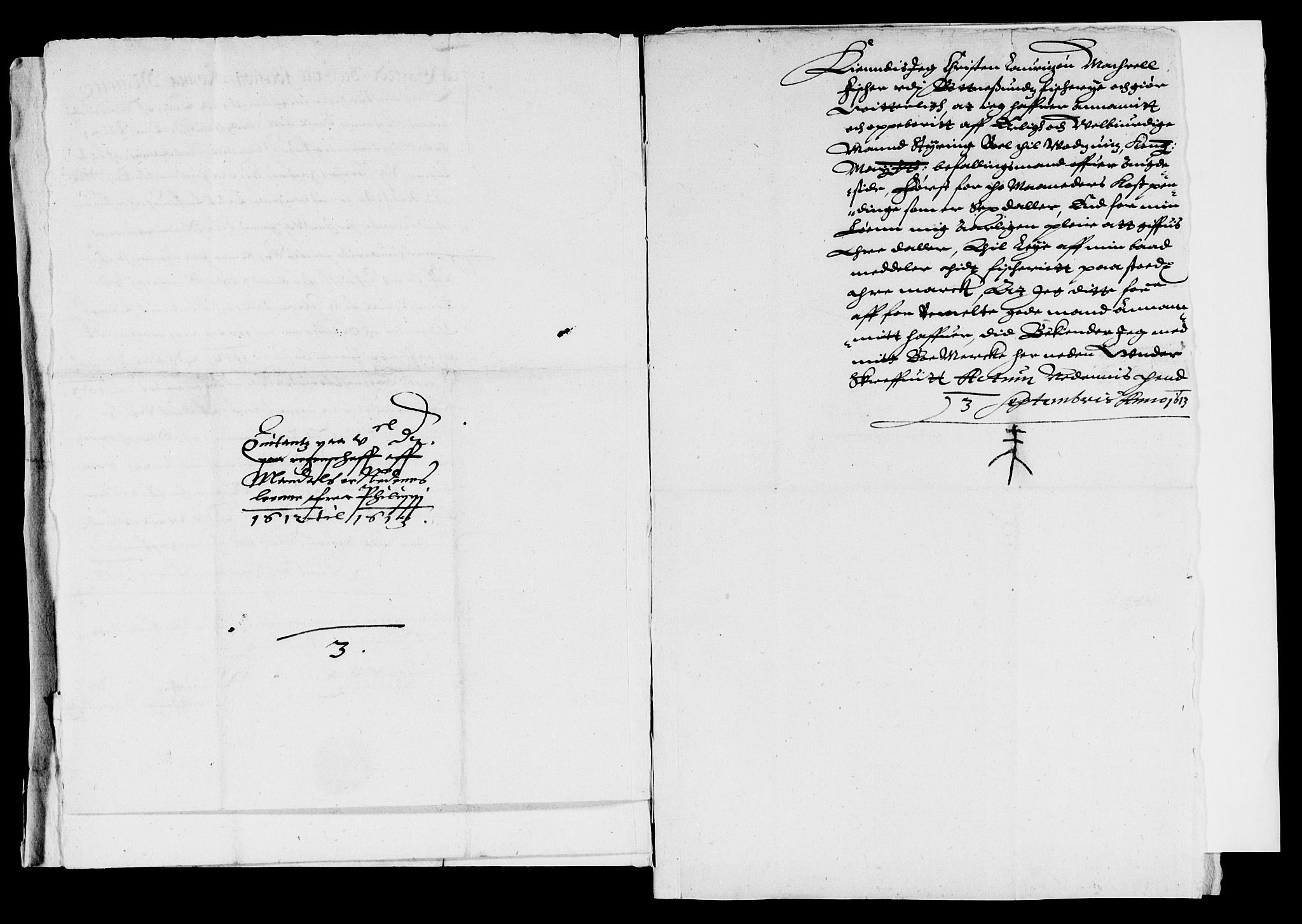 Rentekammeret inntil 1814, Reviderte regnskaper, Lensregnskaper, AV/RA-EA-5023/R/Rb/Rbq/L0004: Nedenes len. Mandals len. Råbyggelag., 1612-1613