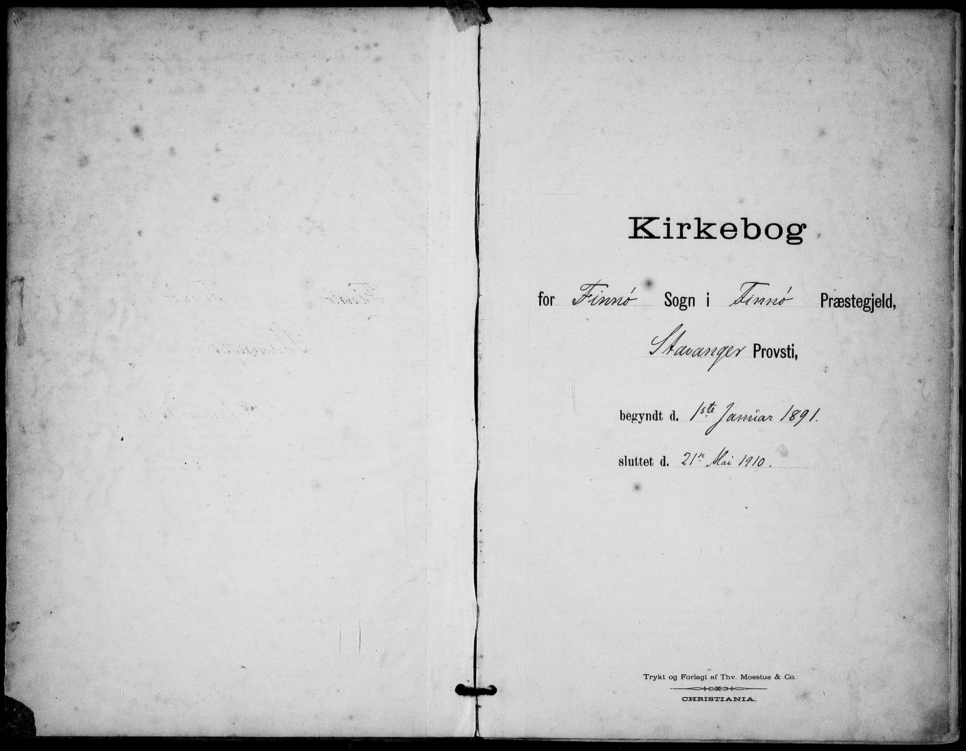 Finnøy sokneprestkontor, AV/SAST-A-101825/H/Ha/Haa/L0011: Parish register (official) no. A 11, 1891-1910