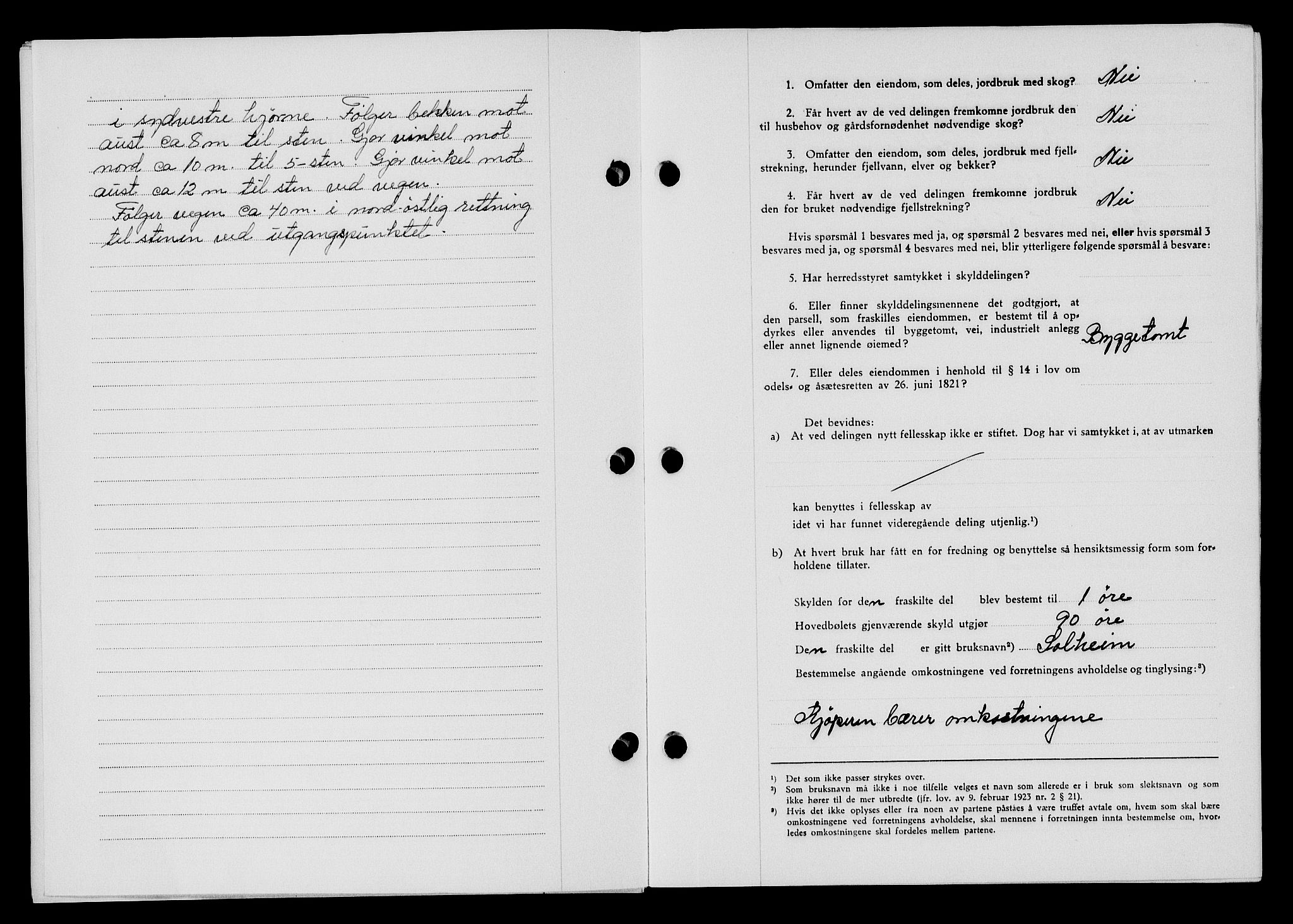 Flekkefjord sorenskriveri, AV/SAK-1221-0001/G/Gb/Gba/L0060: Mortgage book no. A-8, 1945-1946, Diary no: : 460/1946