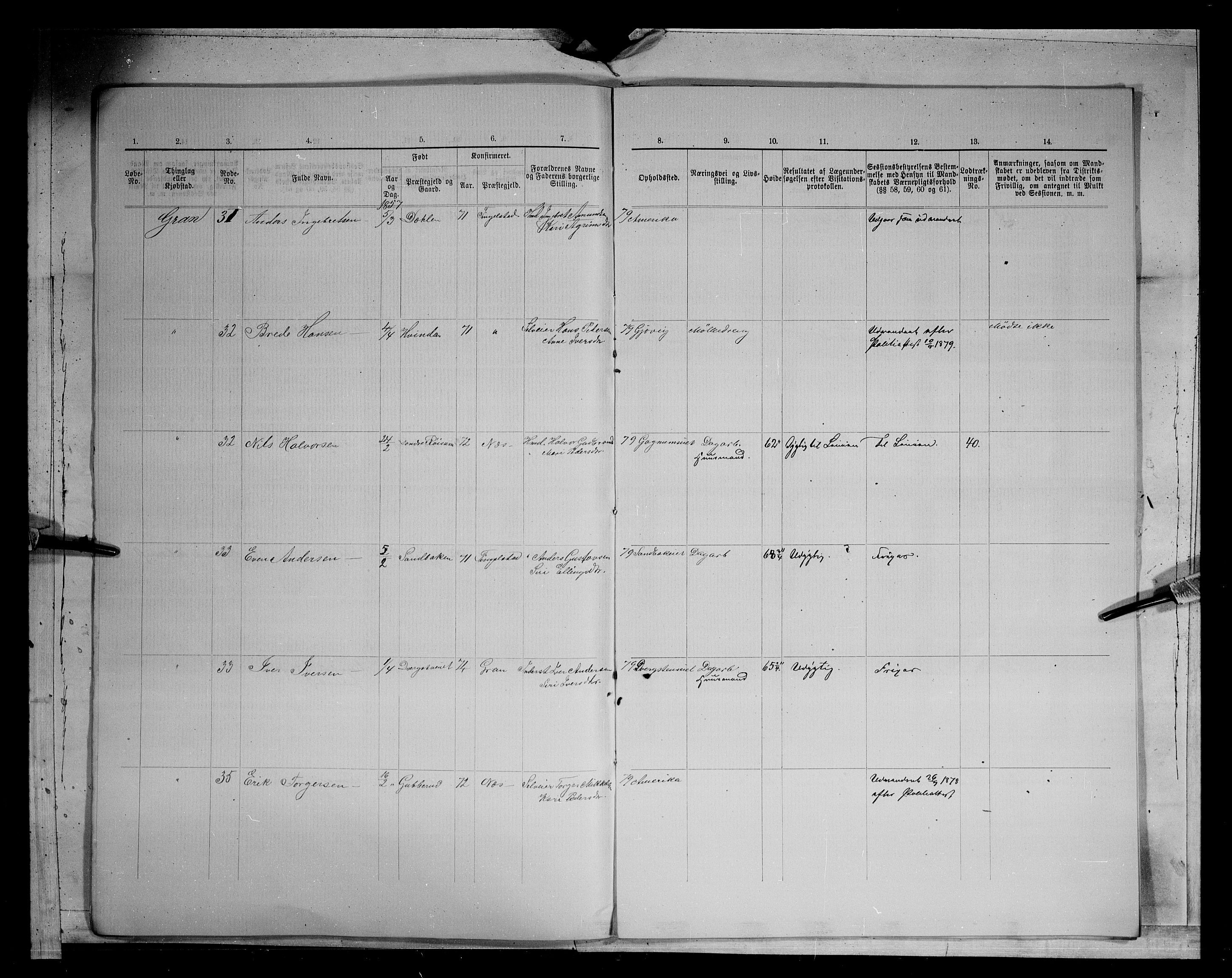 Fylkesmannen i Oppland, AV/SAH-FYO-002/1/K/Kg/L1166: Gran og Jevnaker, 1860-1879, p. 8892