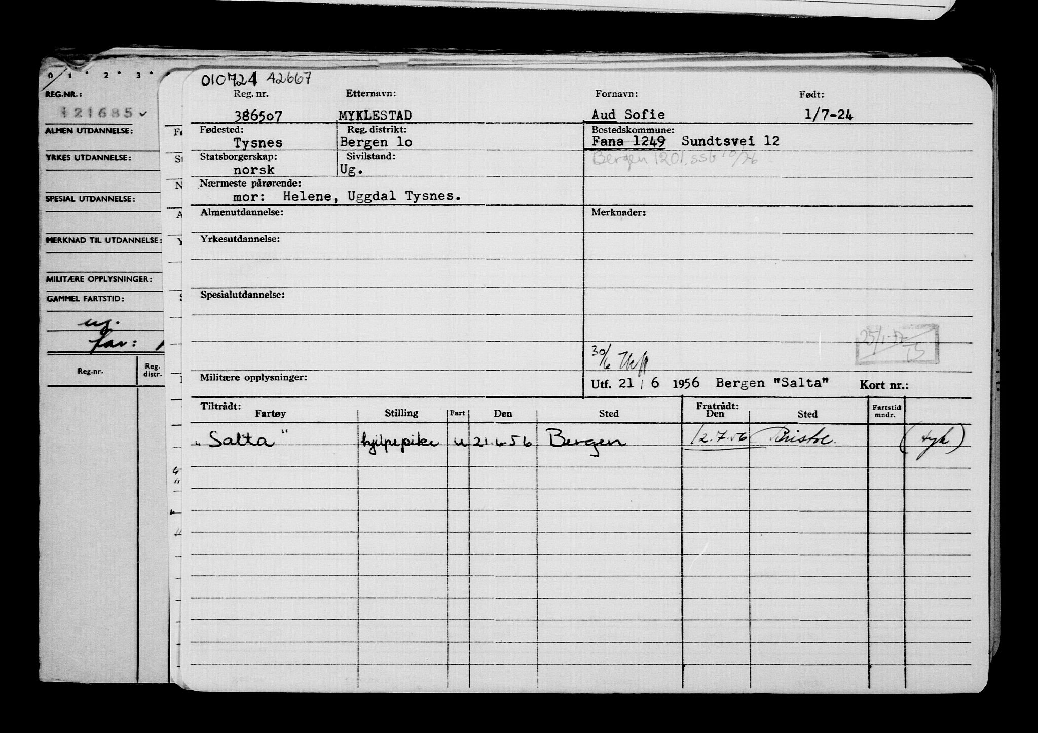 Direktoratet for sjømenn, AV/RA-S-3545/G/Gb/L0233: Hovedkort, 1924, p. 326