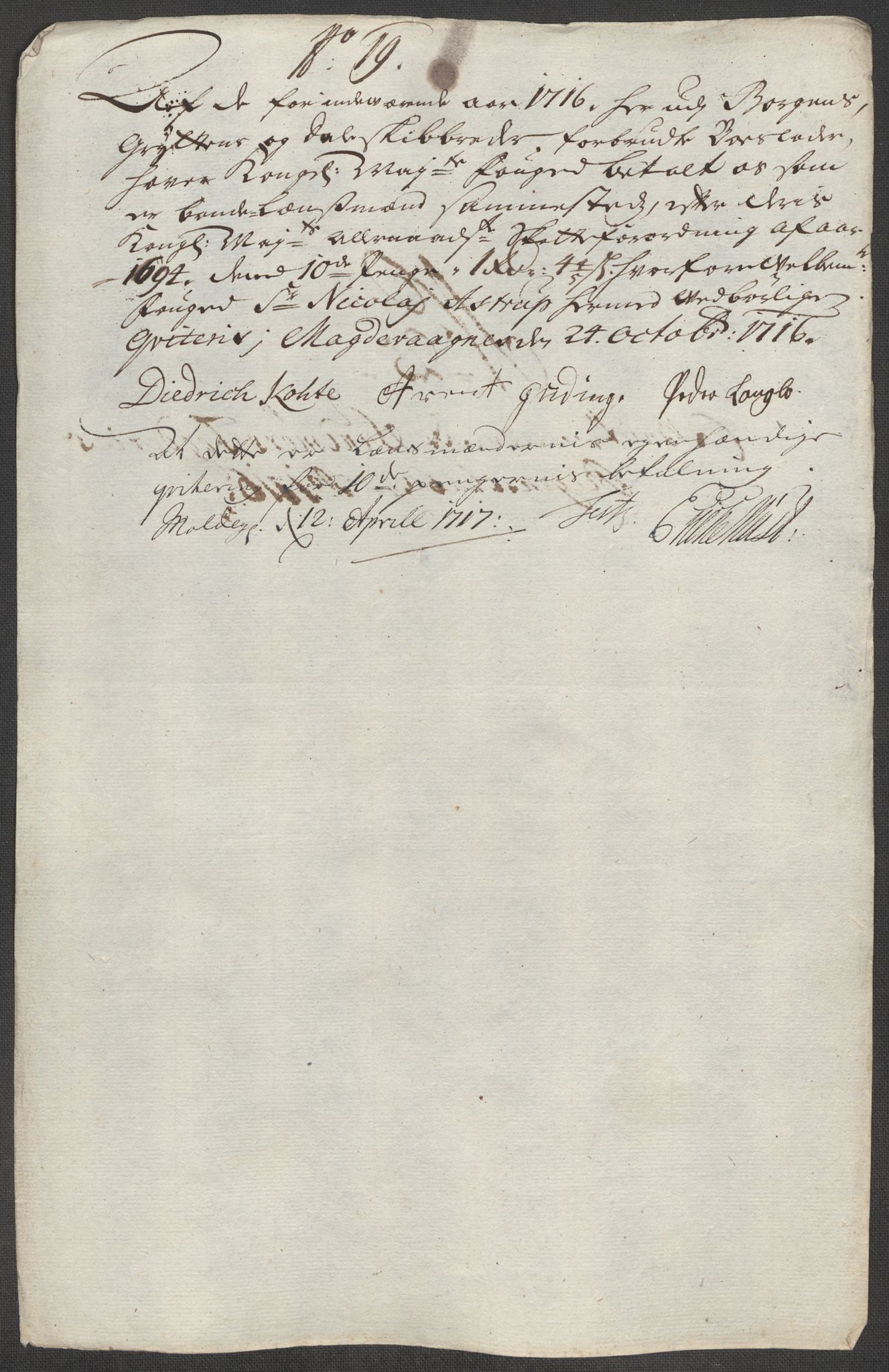 Rentekammeret inntil 1814, Reviderte regnskaper, Fogderegnskap, RA/EA-4092/R54/L3568: Fogderegnskap Sunnmøre, 1716, p. 131