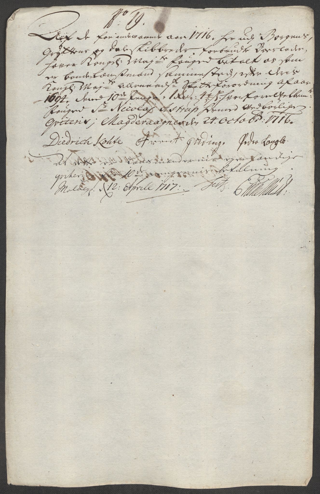 Rentekammeret inntil 1814, Reviderte regnskaper, Fogderegnskap, AV/RA-EA-4092/R54/L3568: Fogderegnskap Sunnmøre, 1716, p. 131