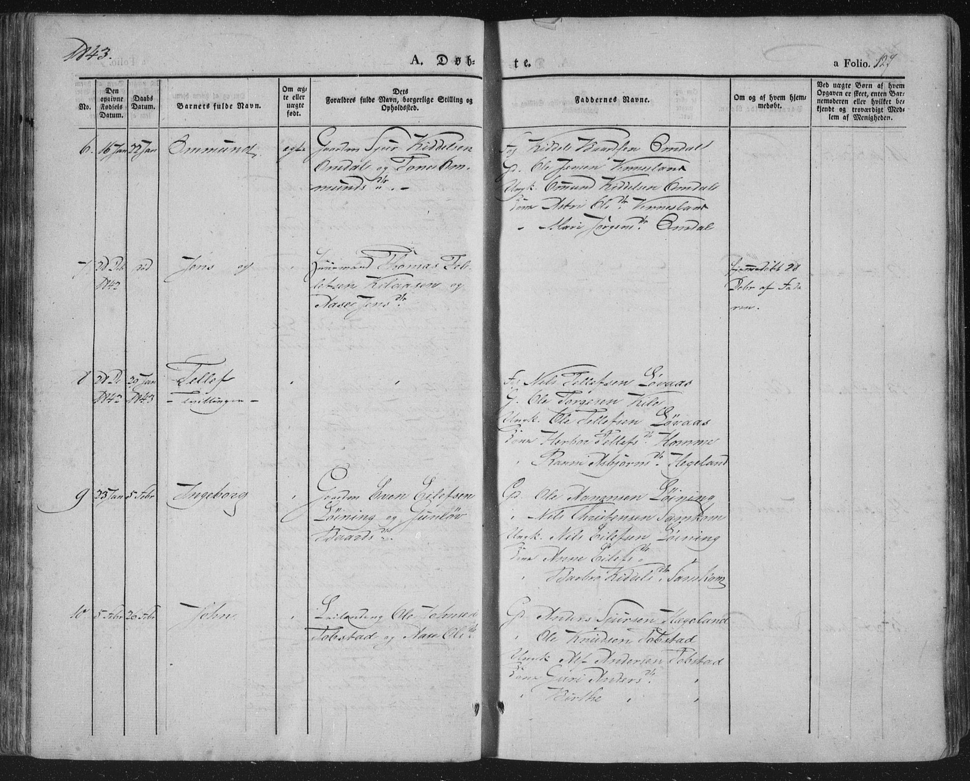 Vennesla sokneprestkontor, SAK/1111-0045/Fa/Fac/L0004: Parish register (official) no. A 4, 1834-1855, p. 127