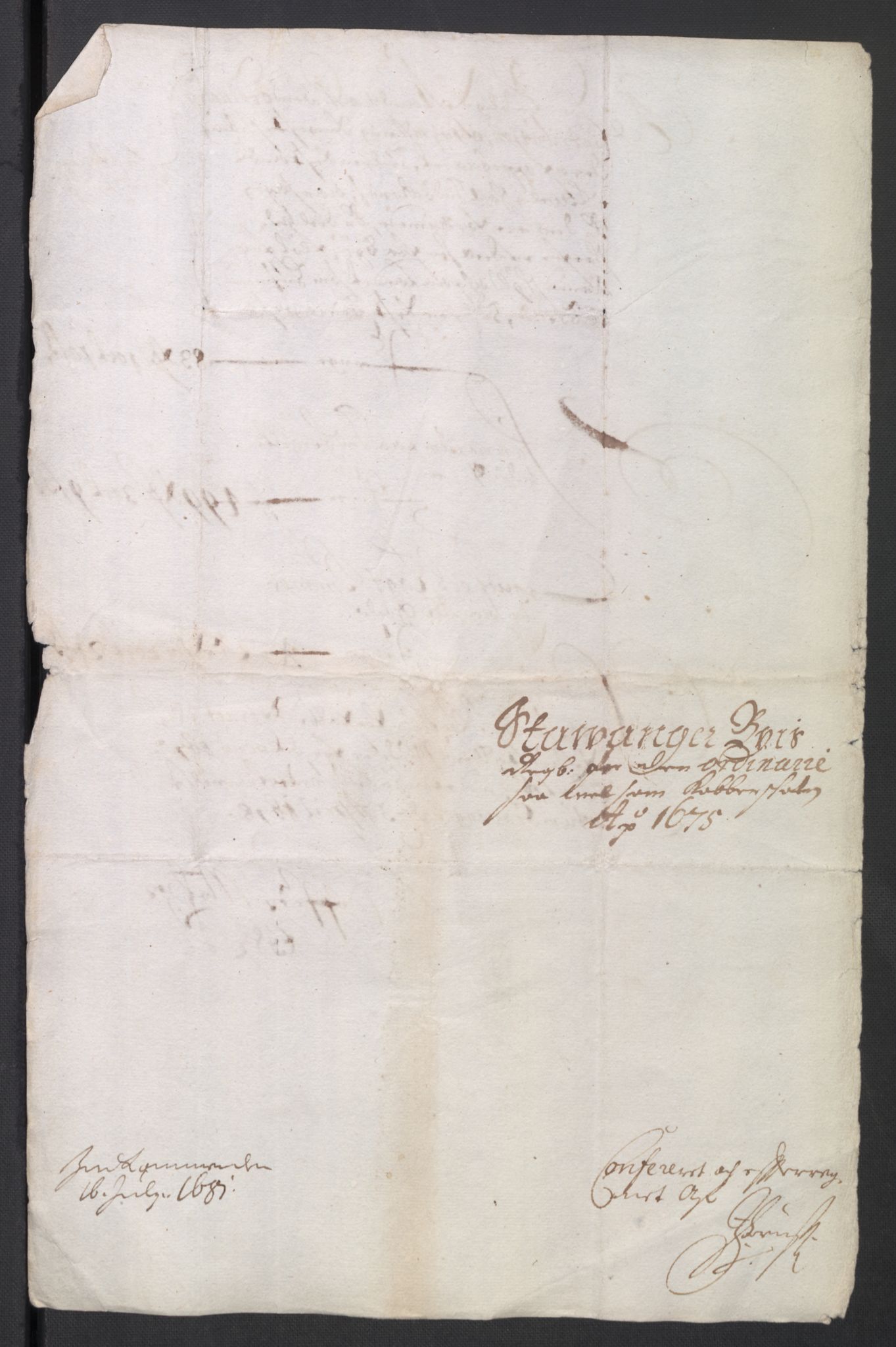 Rentekammeret inntil 1814, Reviderte regnskaper, Byregnskaper, RA/EA-4066/R/Ro/L0300: [O3] Kontribusjonsregnskap, 1661-1678, p. 189