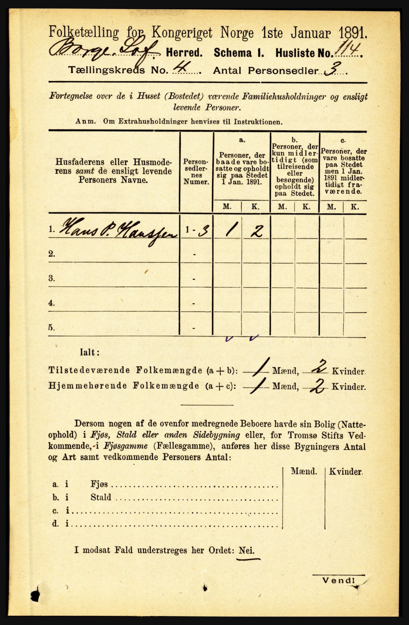 RA, 1891 census for 1862 Borge, 1891, p. 2153