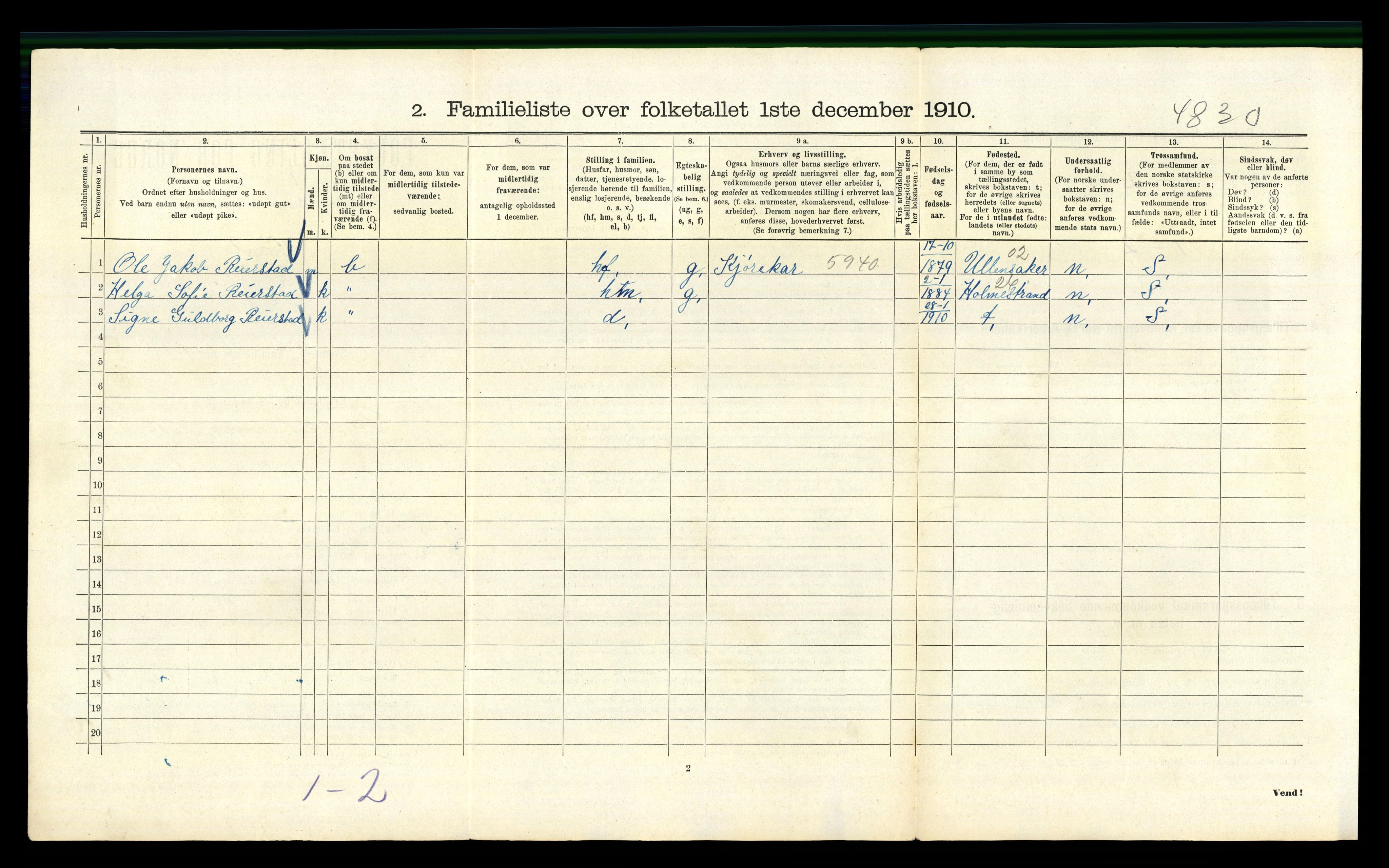 RA, 1910 census for Kristiania, 1910, p. 22670