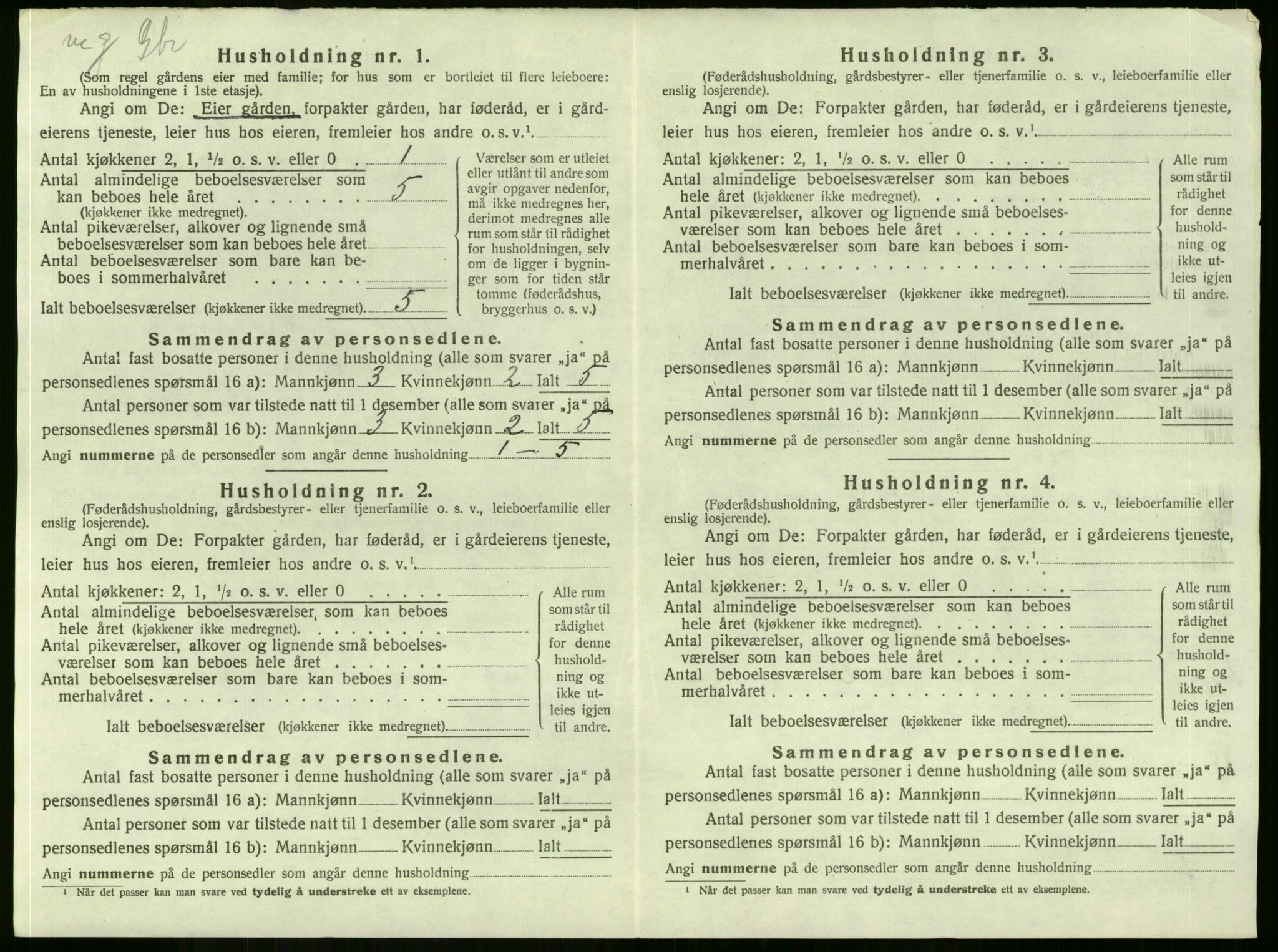 SAKO, 1920 census for Lier, 1920, p. 3221