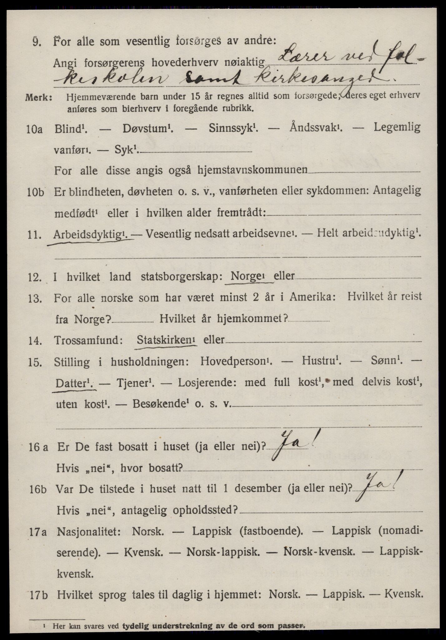 SAT, 1920 census for Stoksund, 1920, p. 1459