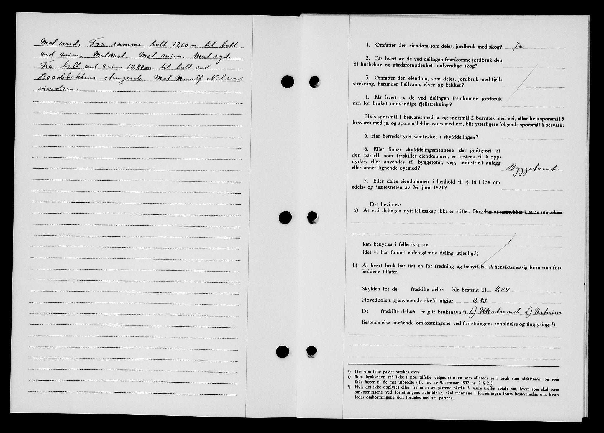 Flekkefjord sorenskriveri, AV/SAK-1221-0001/G/Gb/Gba/L0061: Mortgage book no. A-9, 1946-1947, Diary no: : 299/1947