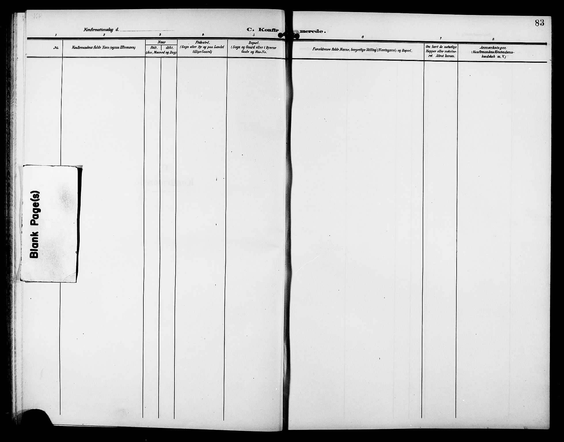Ministerialprotokoller, klokkerbøker og fødselsregistre - Sør-Trøndelag, SAT/A-1456/633/L0520: Parish register (copy) no. 633C02, 1906-1921, p. 83