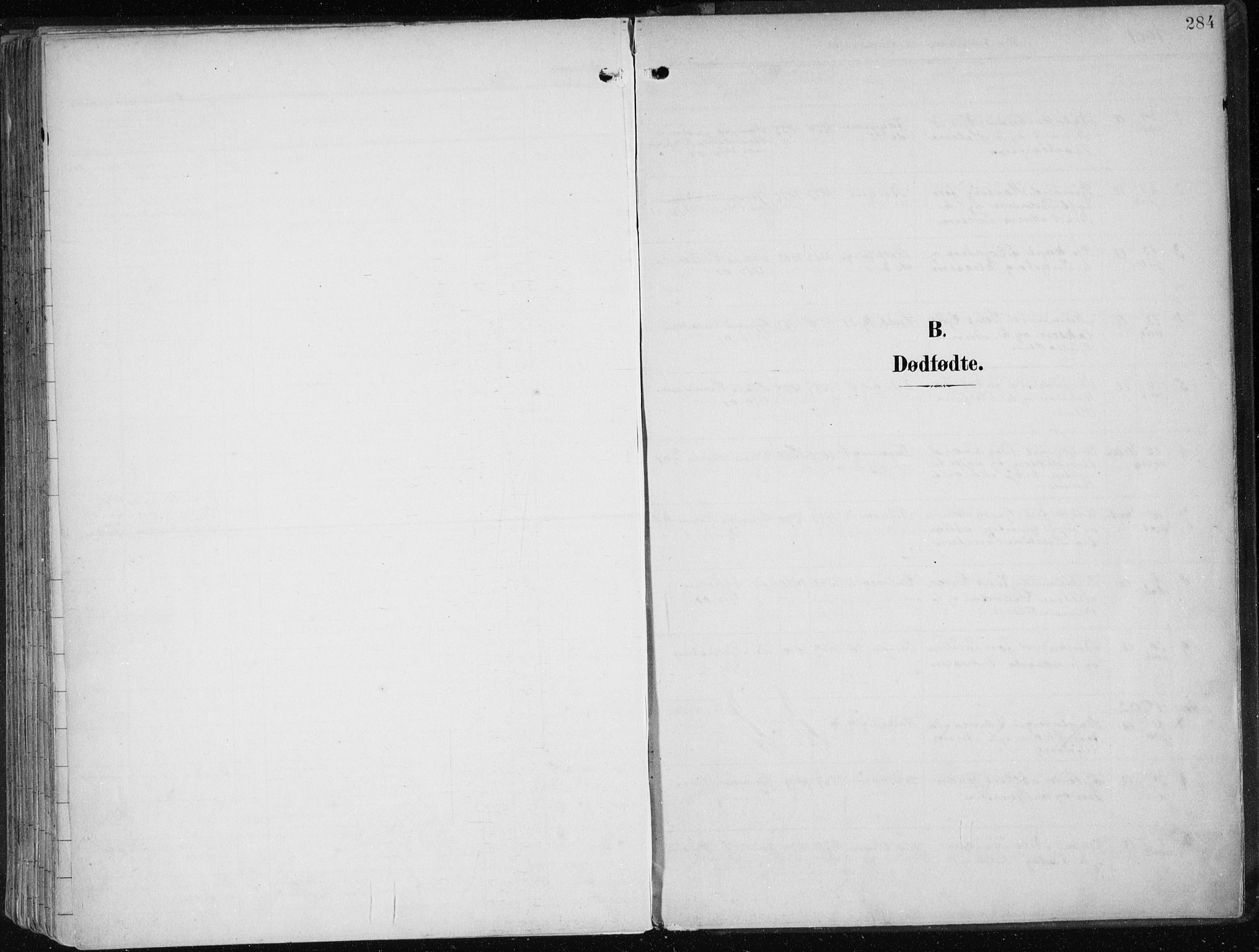 Sandviken Sokneprestembete, SAB/A-77601/H/Ha/L0006: Parish register (official) no. B 3, 1901-1912, p. 284