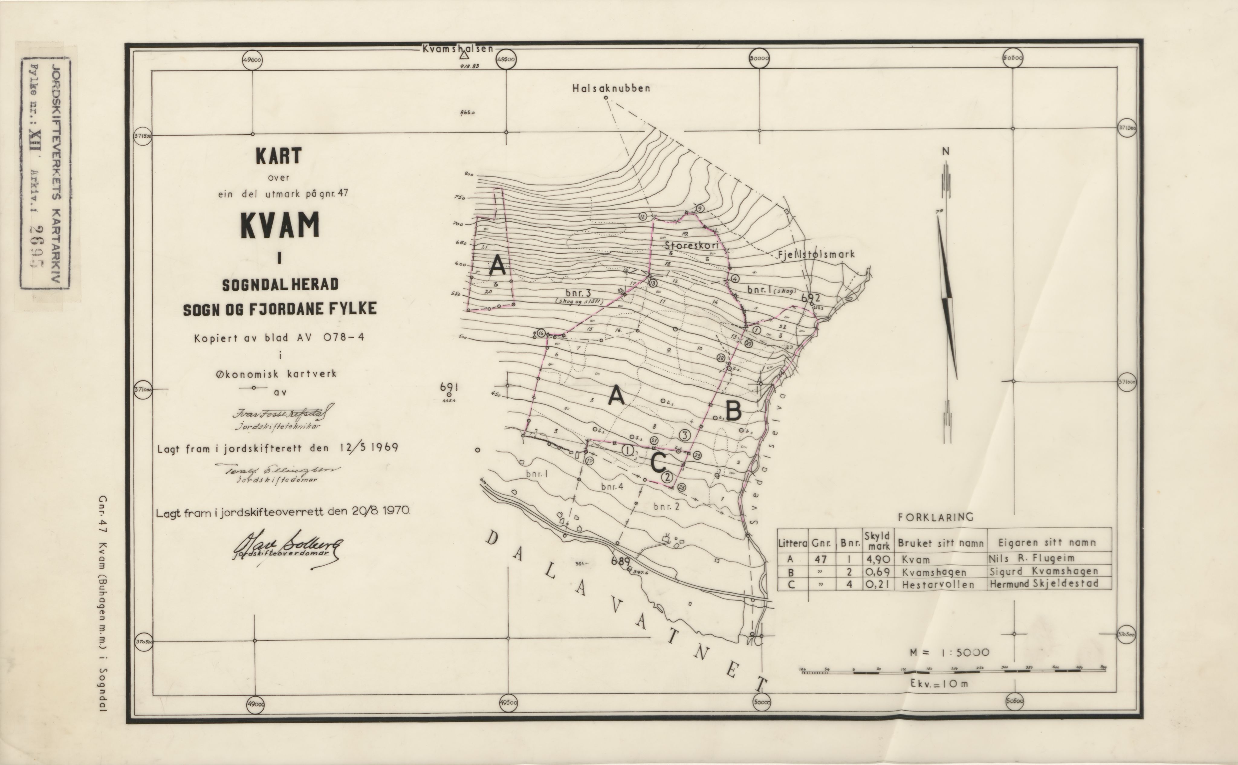 Jordskifteverkets kartarkiv, AV/RA-S-3929/T, 1859-1988, p. 3311