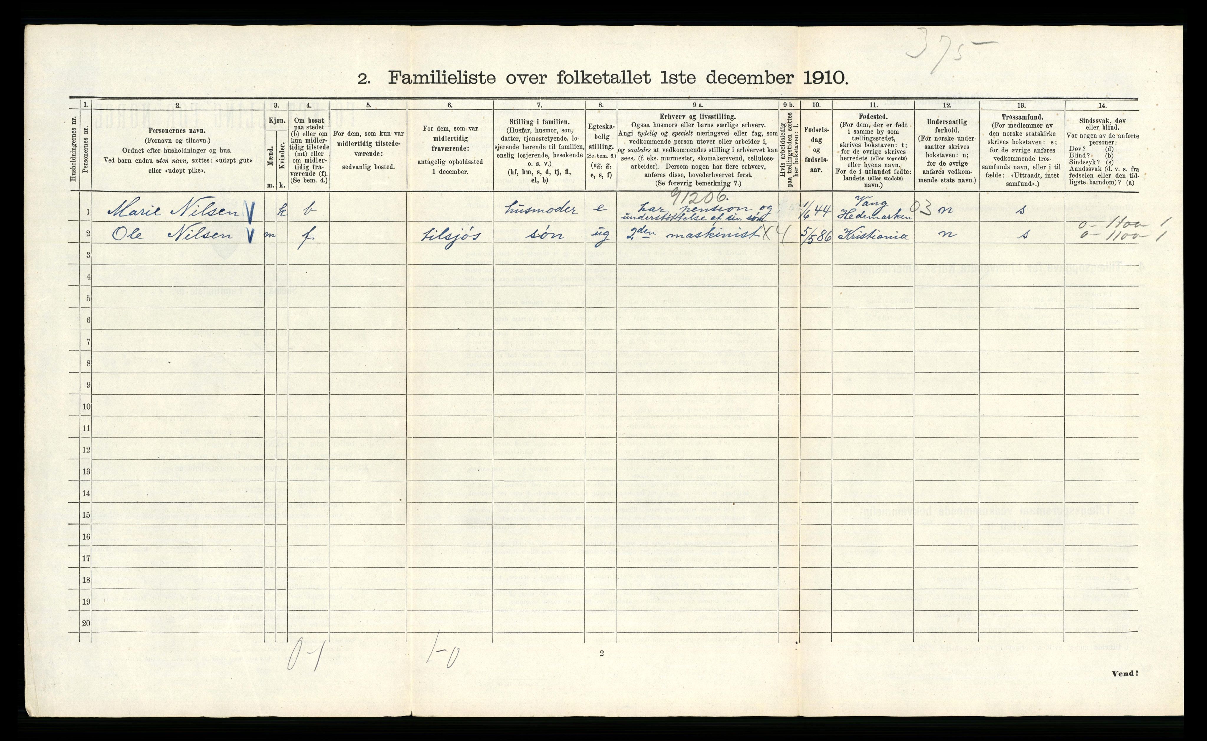 RA, 1910 census for Kristiania, 1910, p. 89596