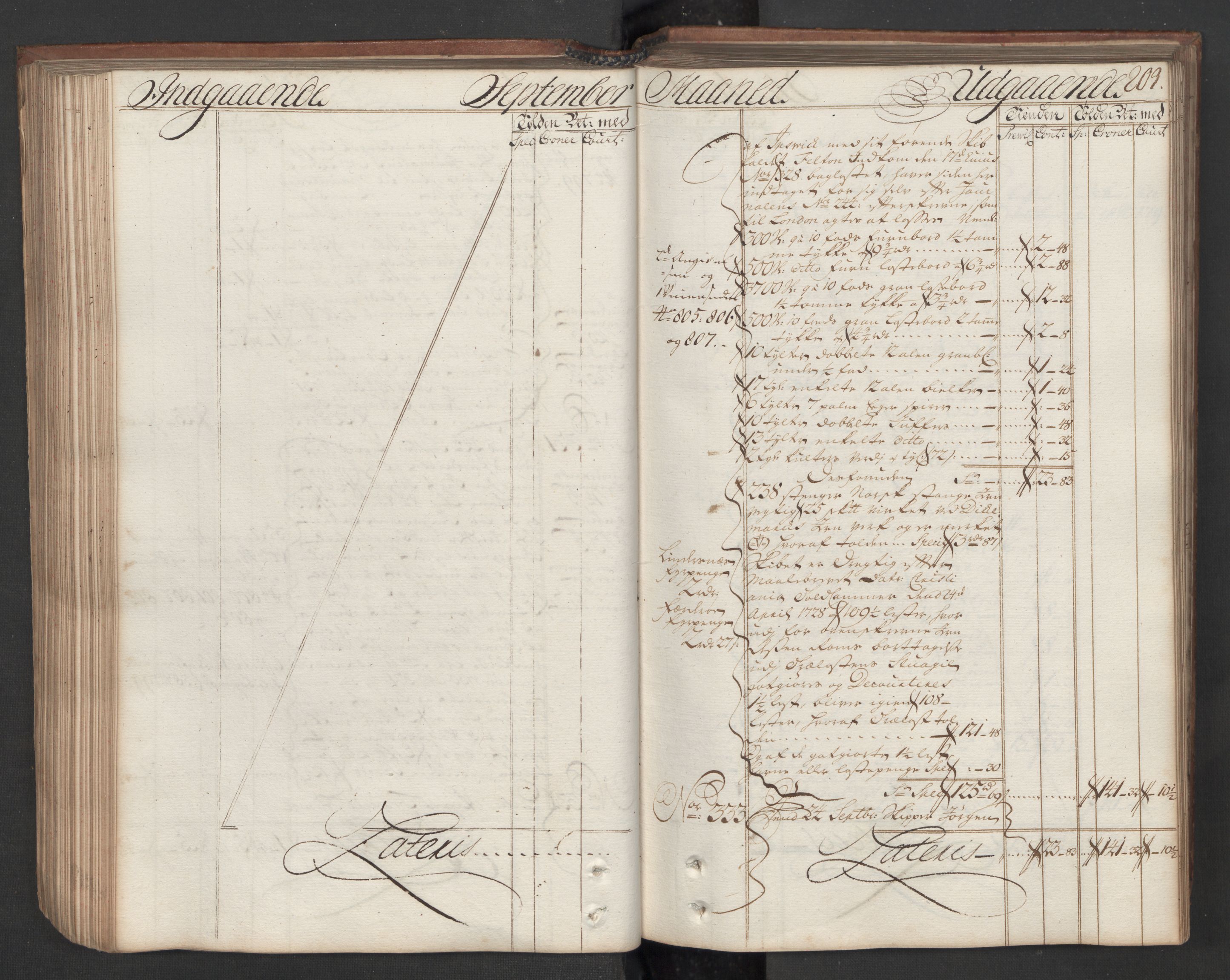 Generaltollkammeret, tollregnskaper, AV/RA-EA-5490/R08/L0009/0001: Tollregnskaper Drammen / Hovedtollbok, 1731, p. 202b-203a