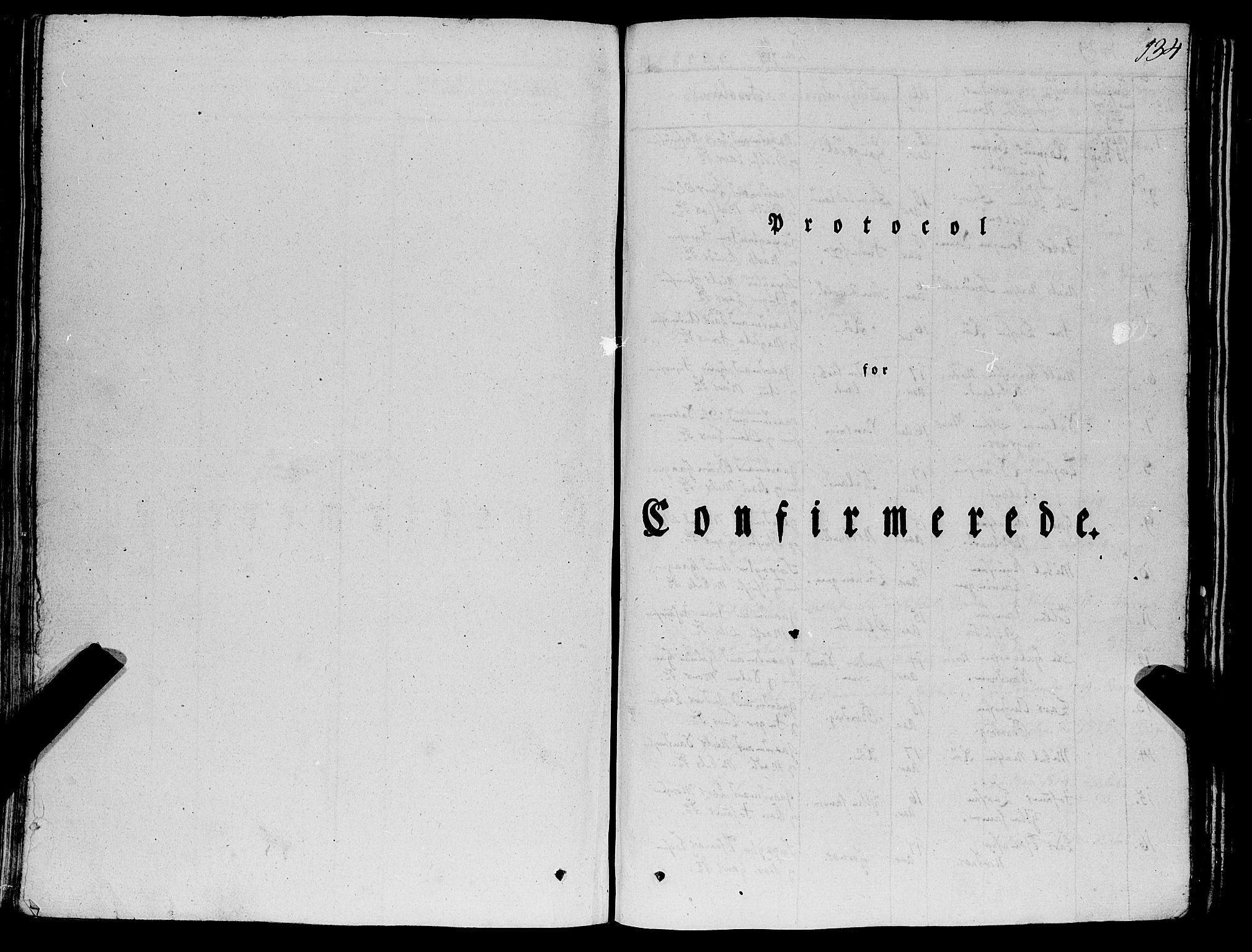 Fana Sokneprestembete, SAB/A-75101/H/Haa/Haaa/L0008: Parish register (official) no. A 8, 1829-1851, p. 134