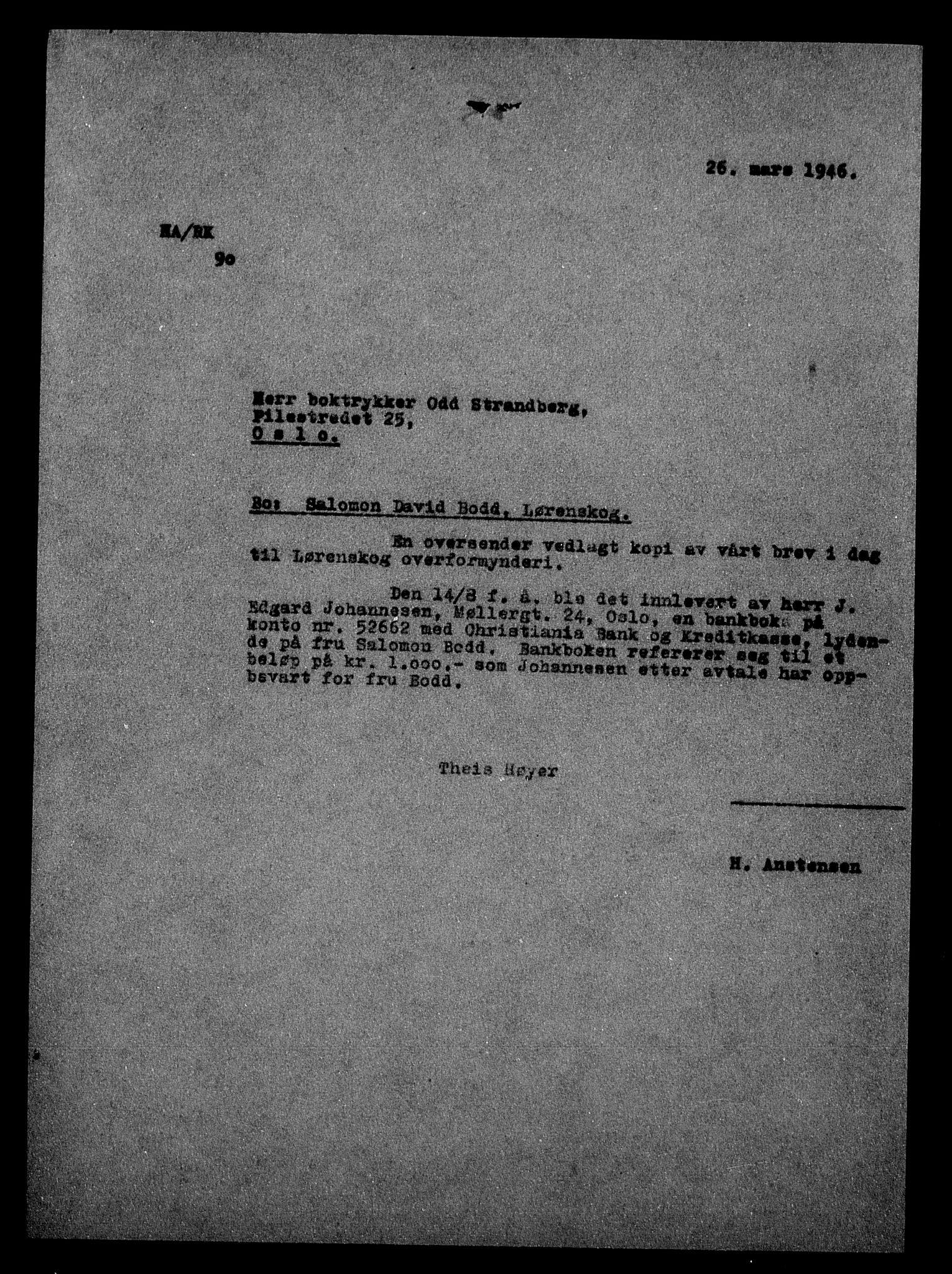 Justisdepartementet, Tilbakeføringskontoret for inndratte formuer, AV/RA-S-1564/H/Hc/Hcc/L0927: --, 1945-1947, p. 134