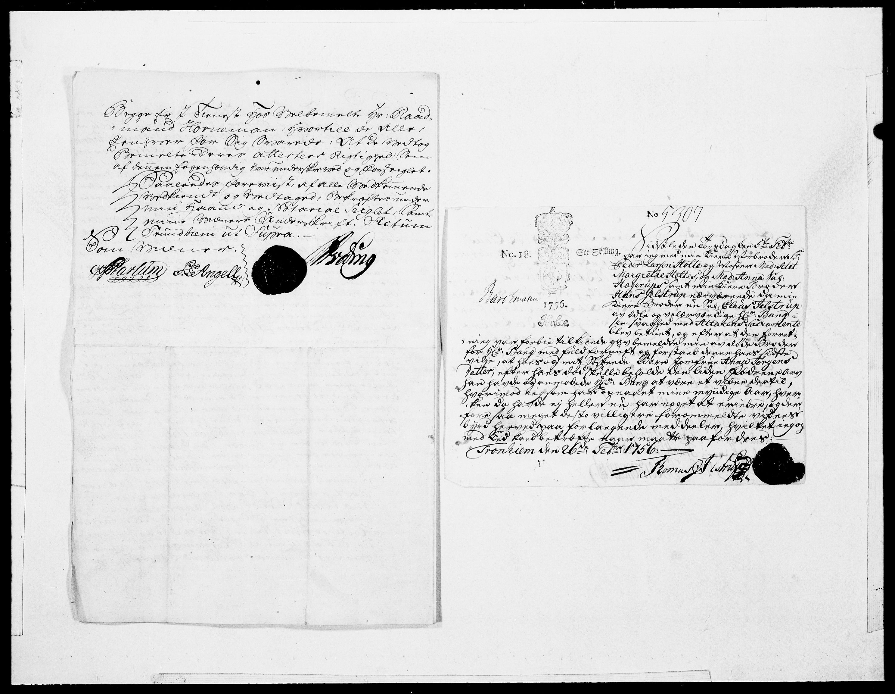 Danske Kanselli 1572-1799, AV/RA-EA-3023/F/Fc/Fcc/Fcca/L0172: Norske innlegg 1572-1799, 1756, p. 21