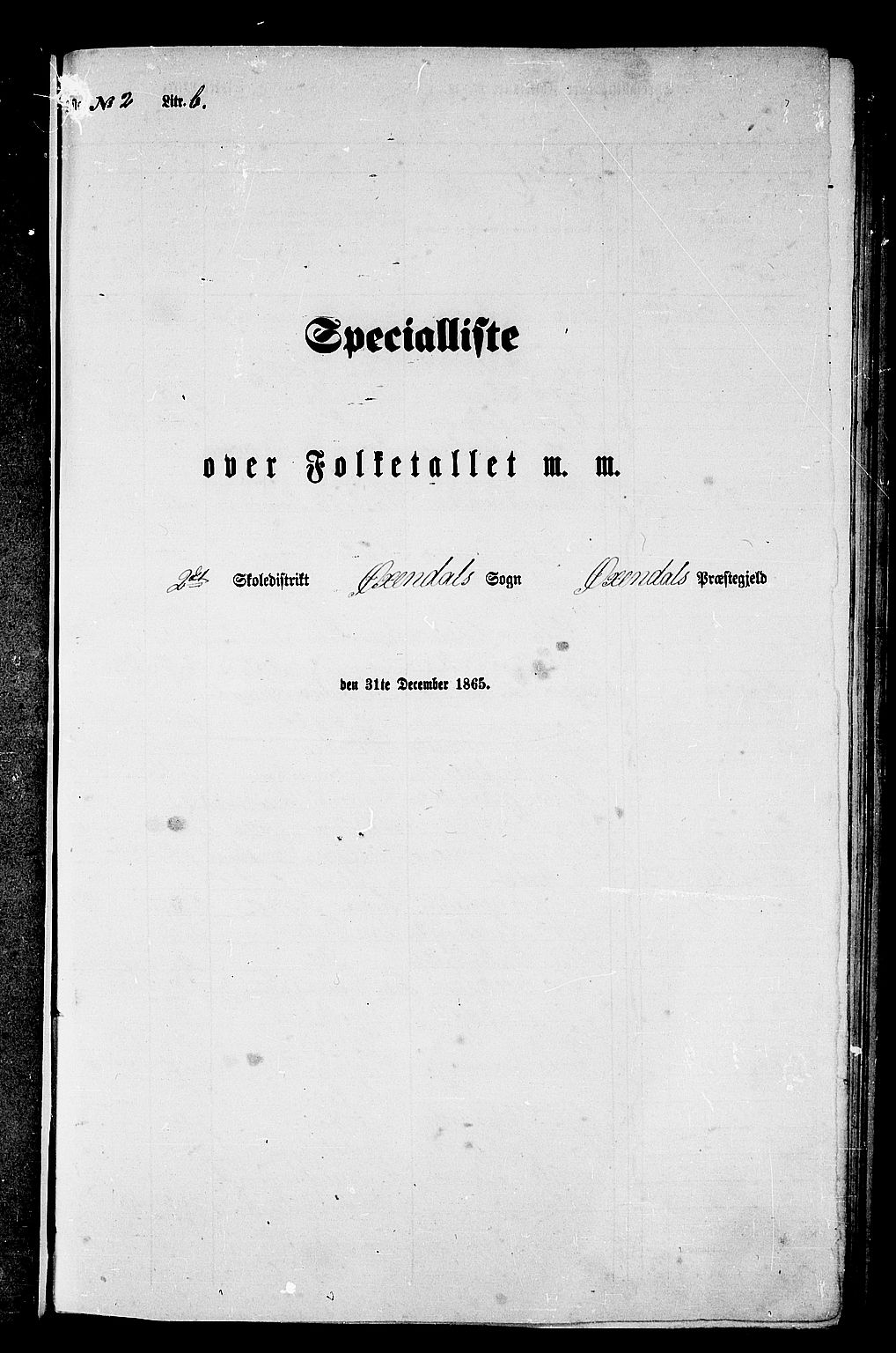RA, 1865 census for Øksendal, 1865, p. 42