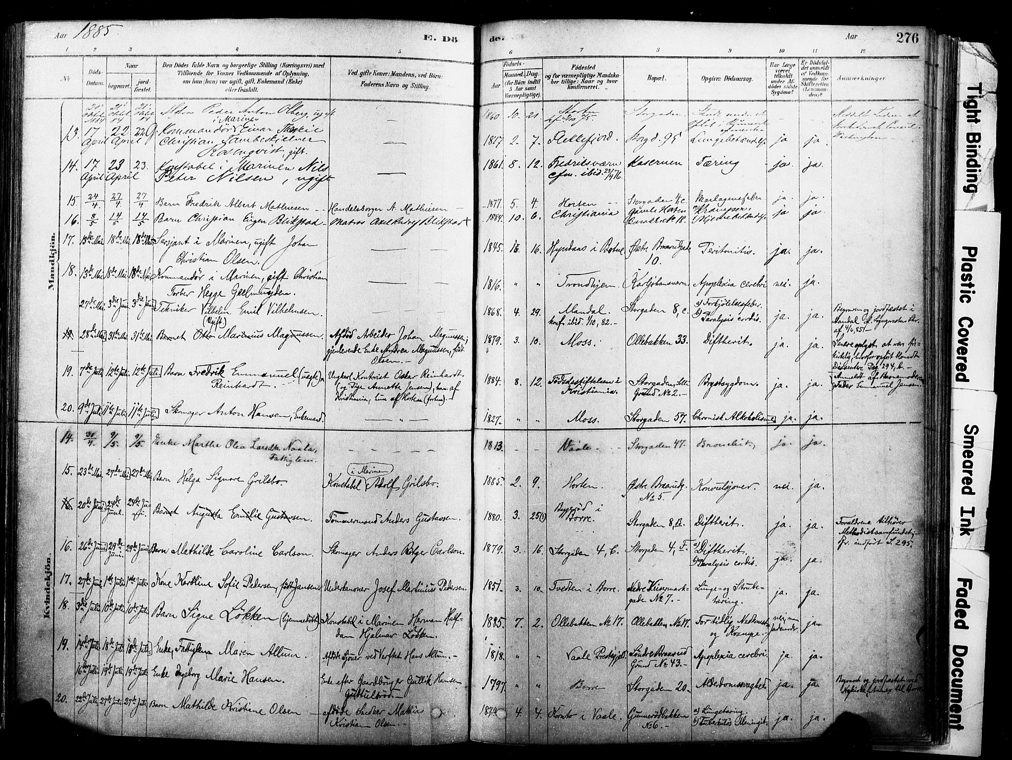 Horten kirkebøker, AV/SAKO-A-348/F/Fa/L0003: Parish register (official) no. 3, 1878-1887, p. 276