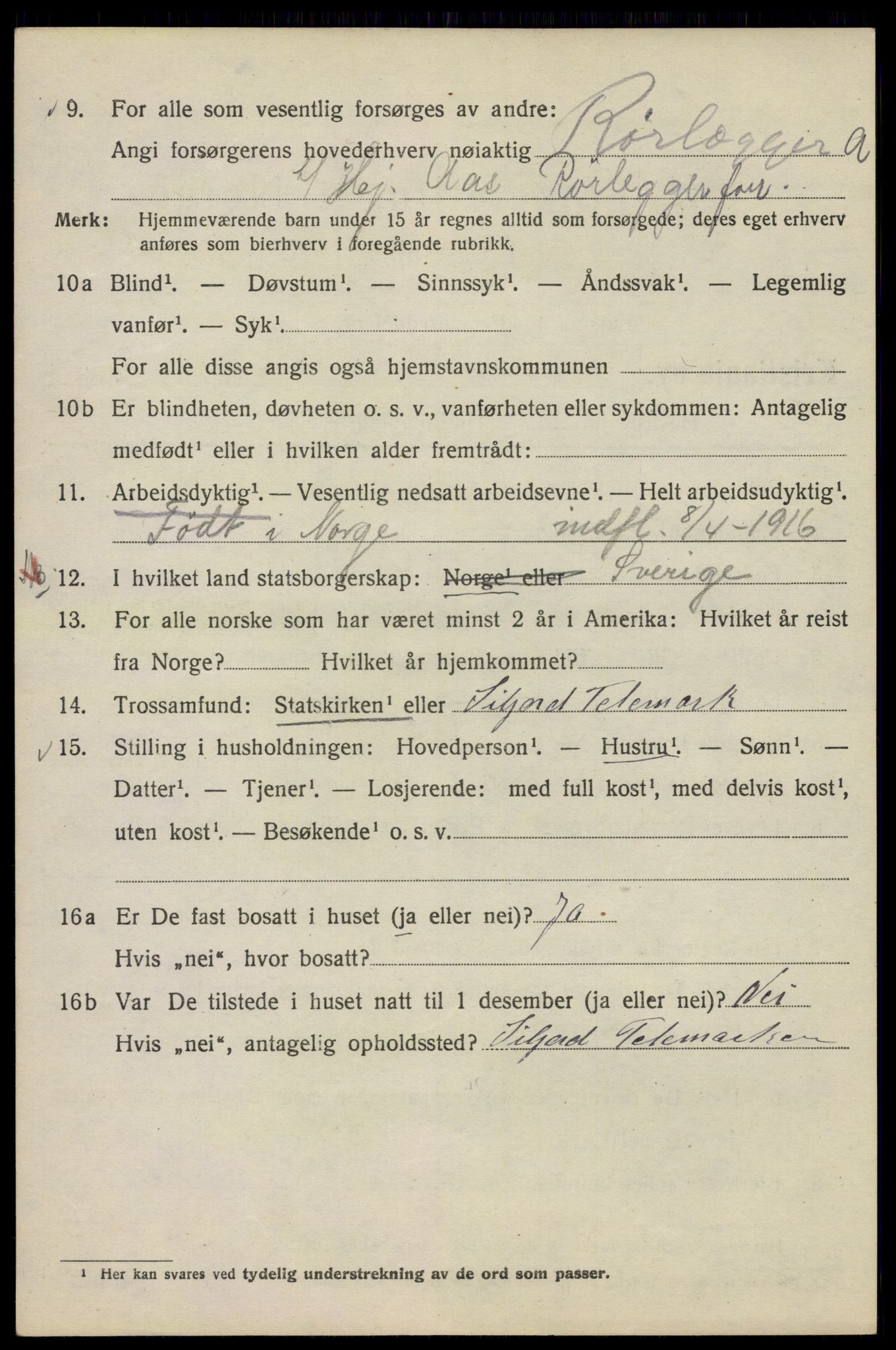 SAO, 1920 census for Kristiania, 1920, p. 560182