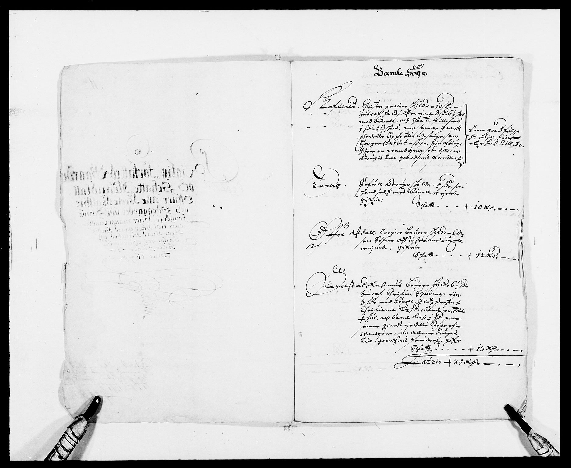 Rentekammeret inntil 1814, Reviderte regnskaper, Fogderegnskap, RA/EA-4092/R34/L2042: Fogderegnskap Bamble, 1673-1675, p. 282