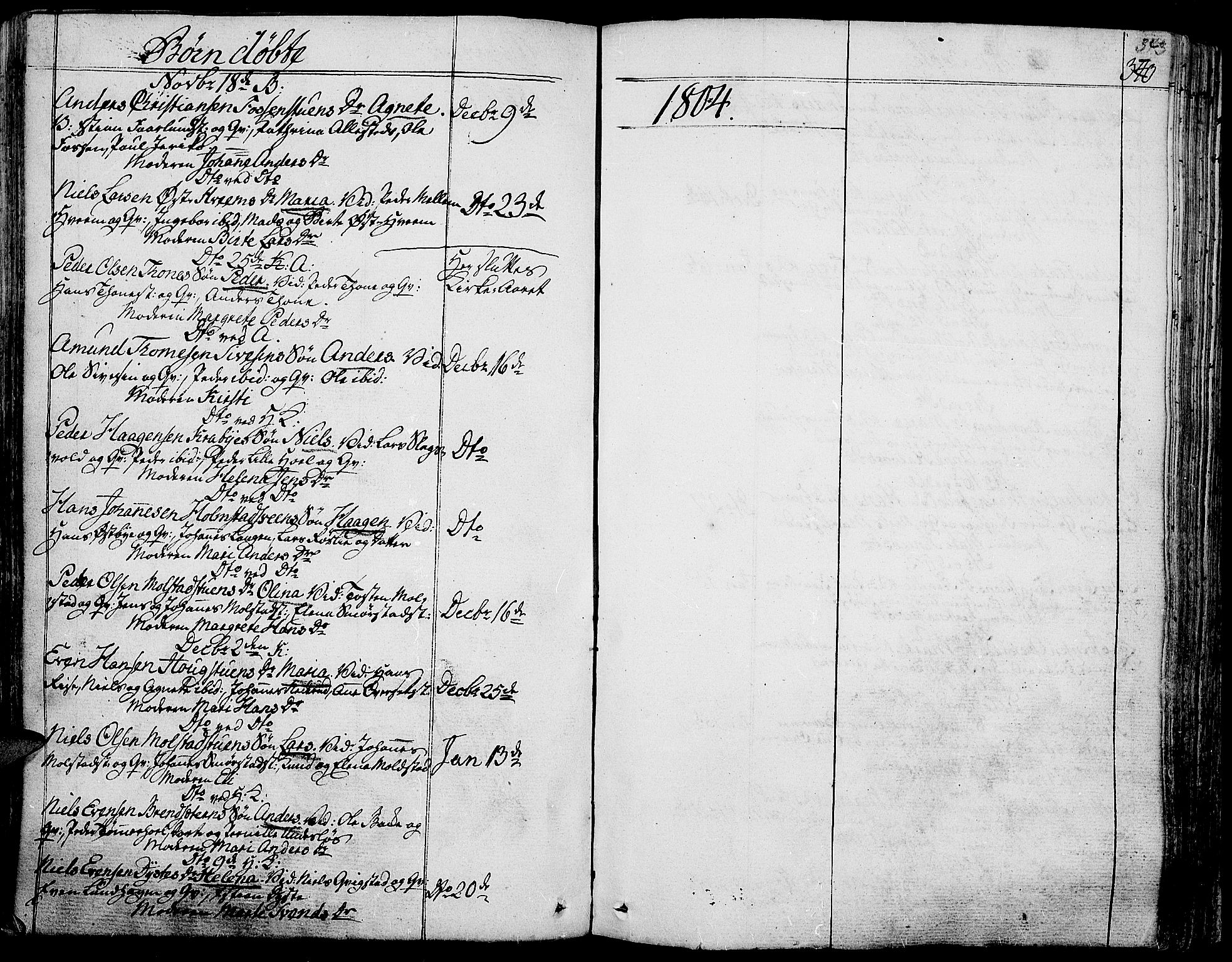 Toten prestekontor, AV/SAH-PREST-102/H/Ha/Haa/L0007: Parish register (official) no. 7, 1794-1809, p. 343