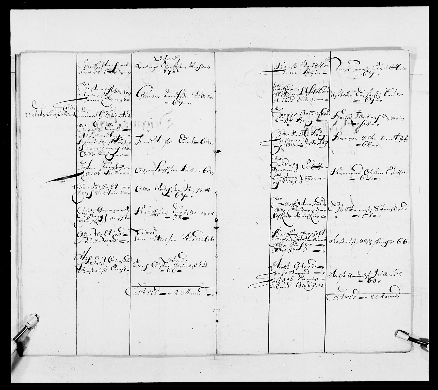 Kommanderende general (KG I) med Det norske krigsdirektorium, AV/RA-EA-5419/E/Ea/L0493: Smålenske regiment, 1643-1694, p. 317