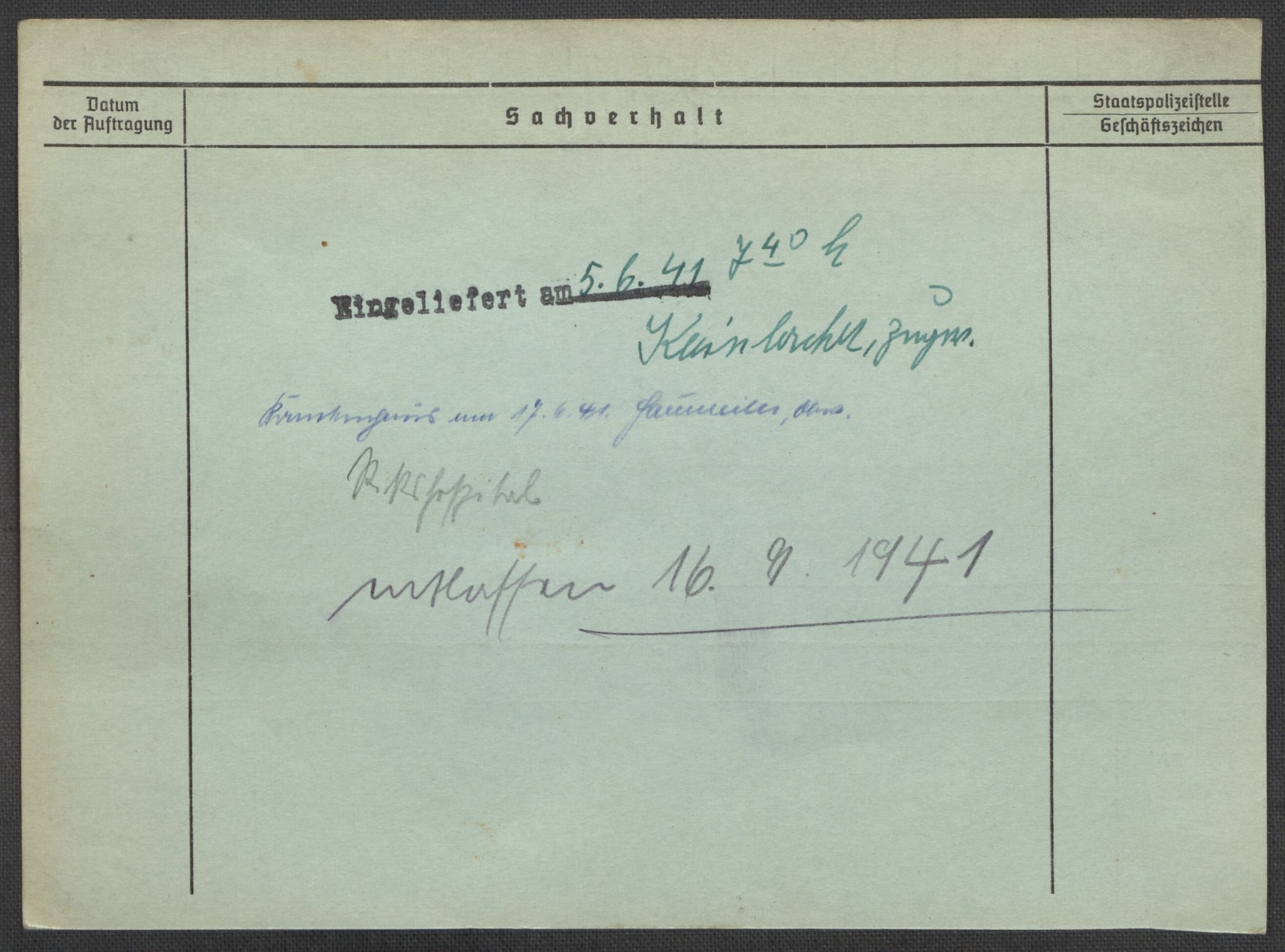 Befehlshaber der Sicherheitspolizei und des SD, AV/RA-RAFA-5969/E/Ea/Eaa/L0006: Register over norske fanger i Møllergata 19: Kj-Lund, 1940-1945, p. 1206