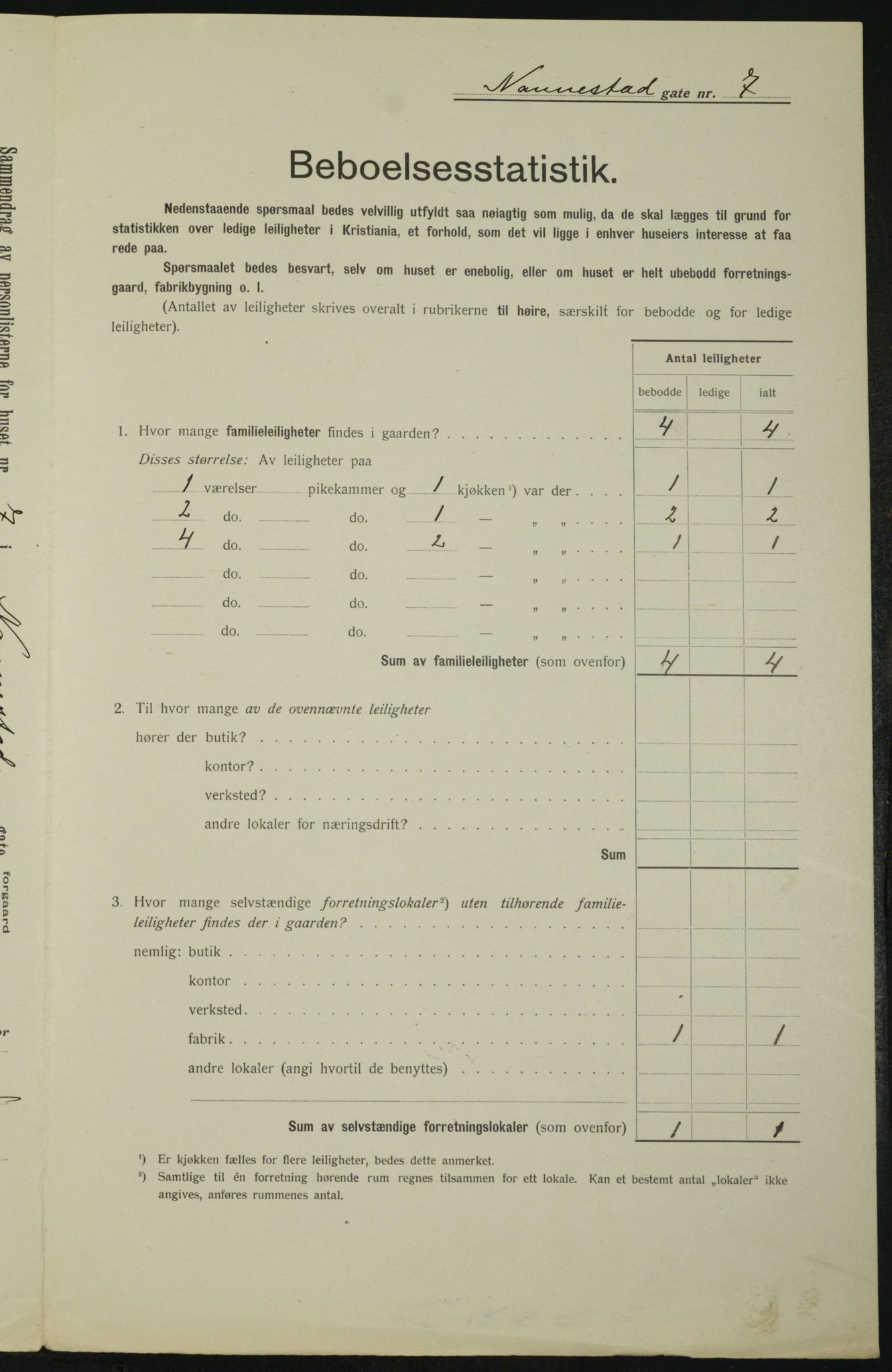 OBA, Municipal Census 1912 for Kristiania, 1912, p. 69707