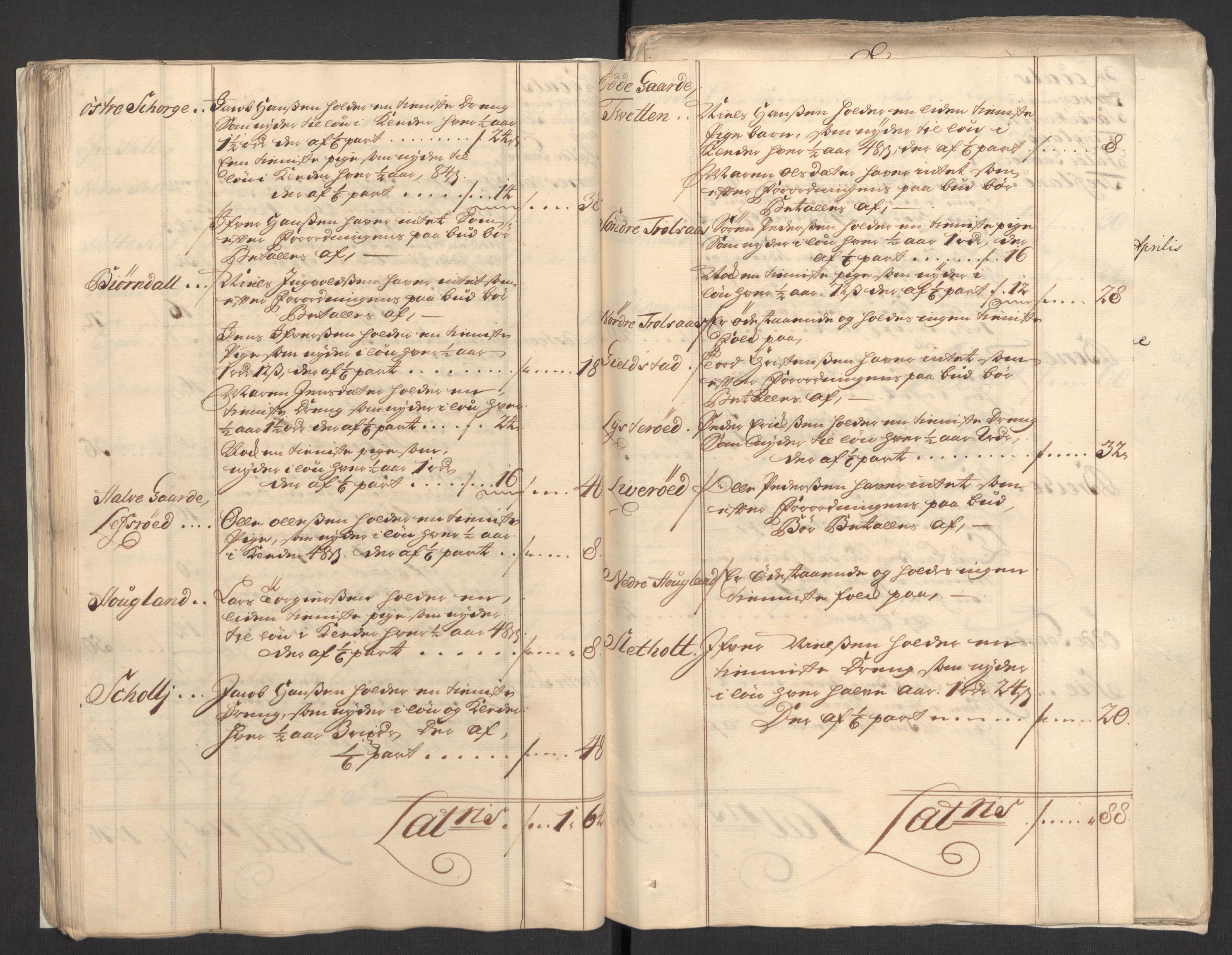 Rentekammeret inntil 1814, Reviderte regnskaper, Fogderegnskap, AV/RA-EA-4092/R33/L1982: Fogderegnskap Larvik grevskap, 1711, p. 48