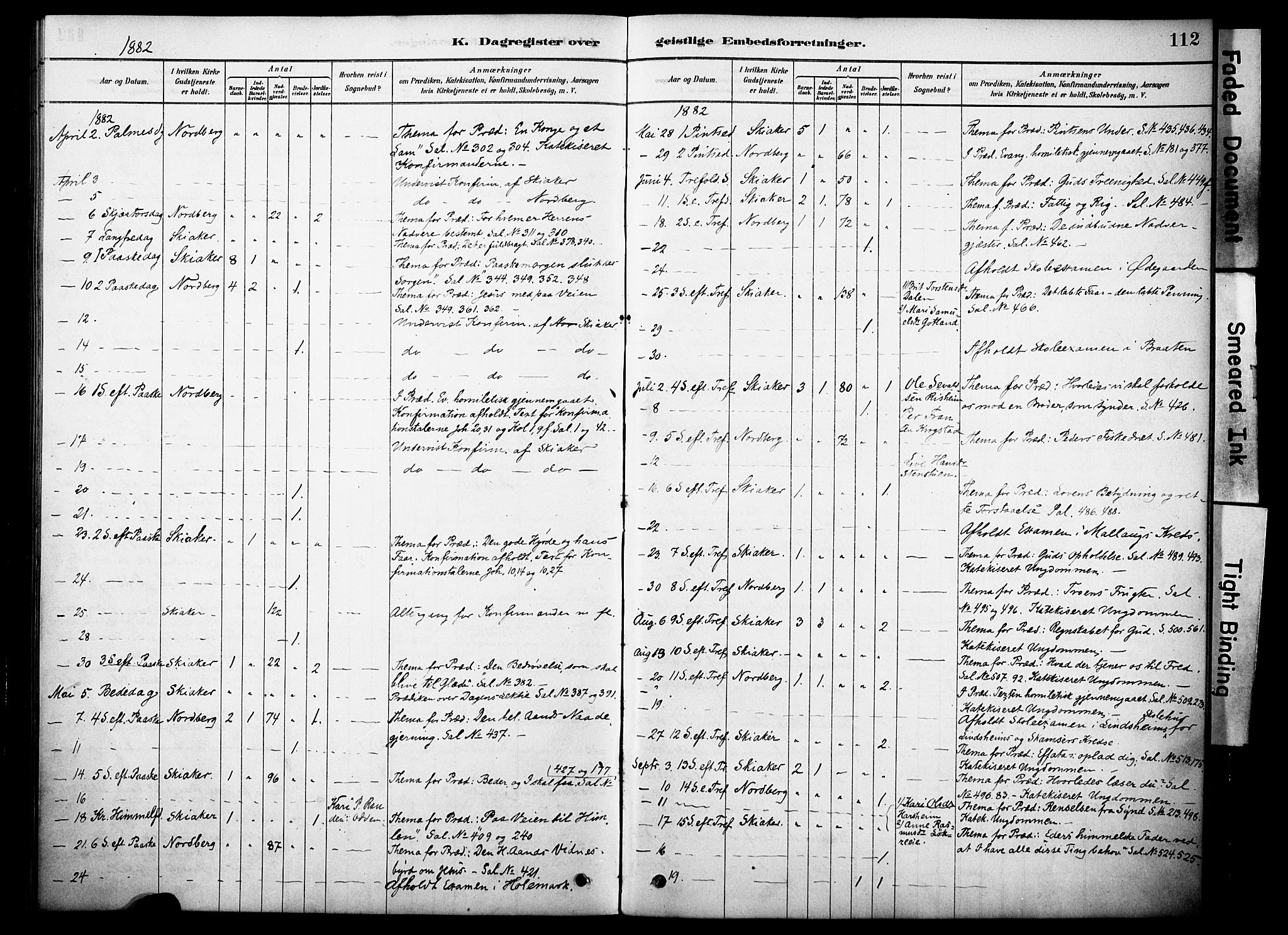 Skjåk prestekontor, SAH/PREST-072/H/Ha/Haa/L0002: Parish register (official) no. 2, 1878-1907, p. 112