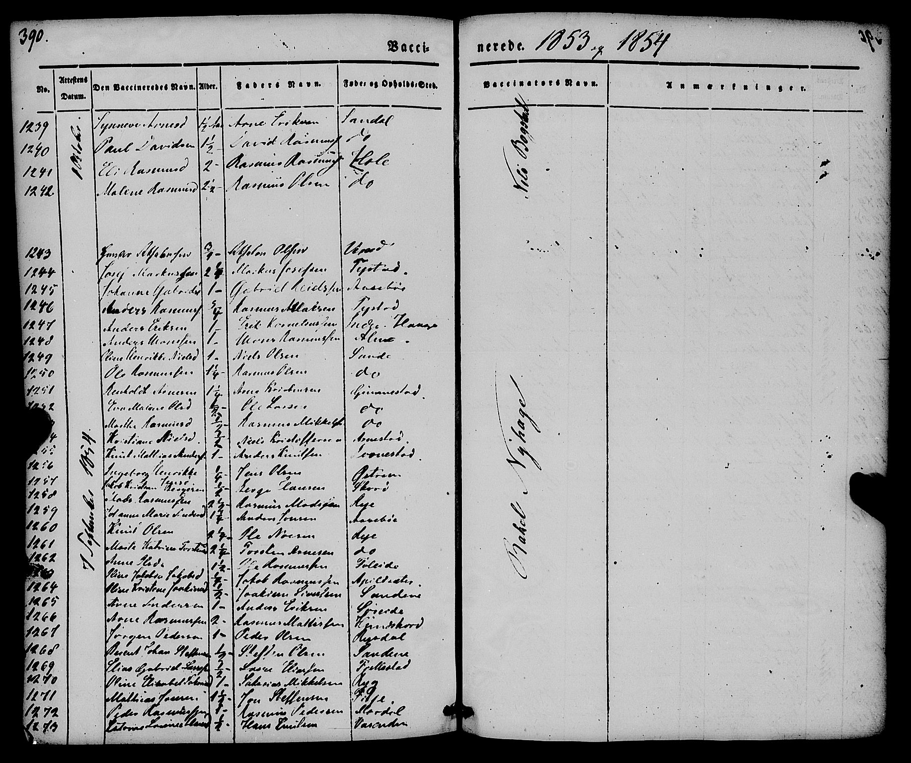 Gloppen sokneprestembete, AV/SAB-A-80101/H/Haa/Haaa/L0008: Parish register (official) no. A 8, 1837-1855, p. 390