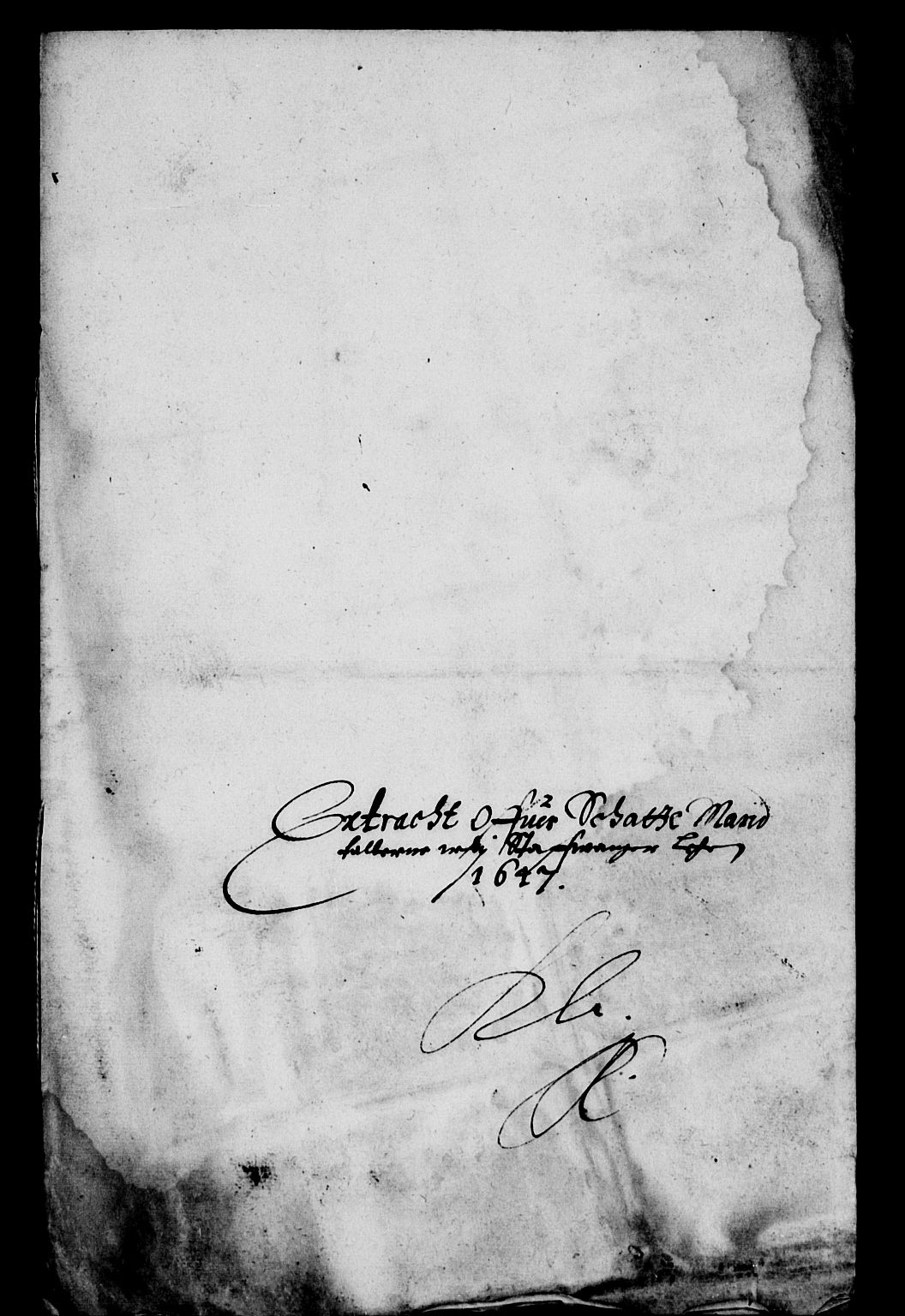 Rentekammeret inntil 1814, Reviderte regnskaper, Lensregnskaper, AV/RA-EA-5023/R/Rb/Rbs/L0031: Stavanger len, 1646-1649