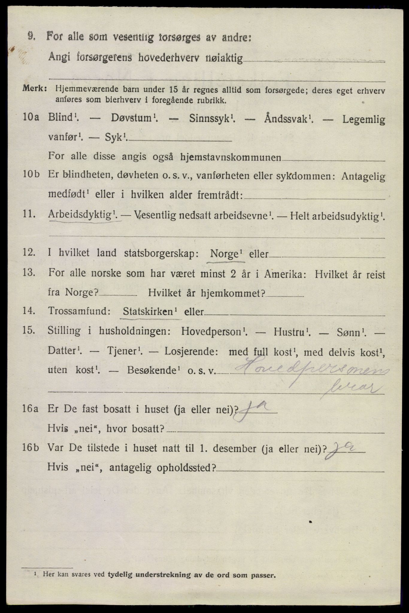 SAKO, 1920 census for Sauherad, 1920, p. 2872