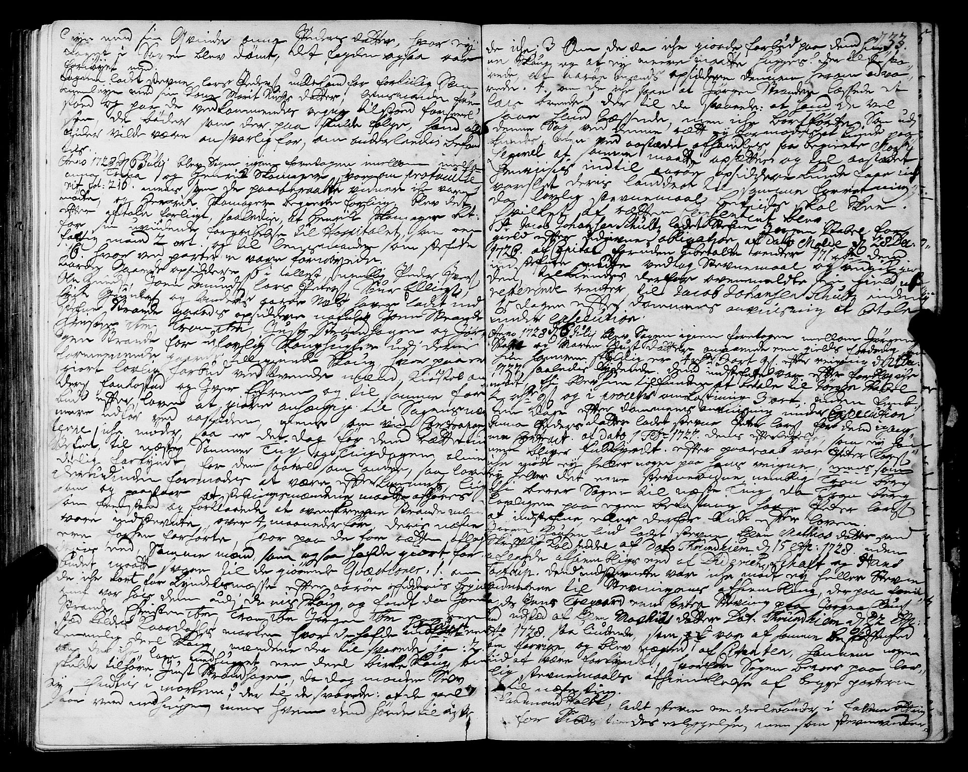 Romsdal sorenskriveri, AV/SAT-A-4149/1/1/1A/L0009: Tingbok, 1722-1728, p. 232b-233a