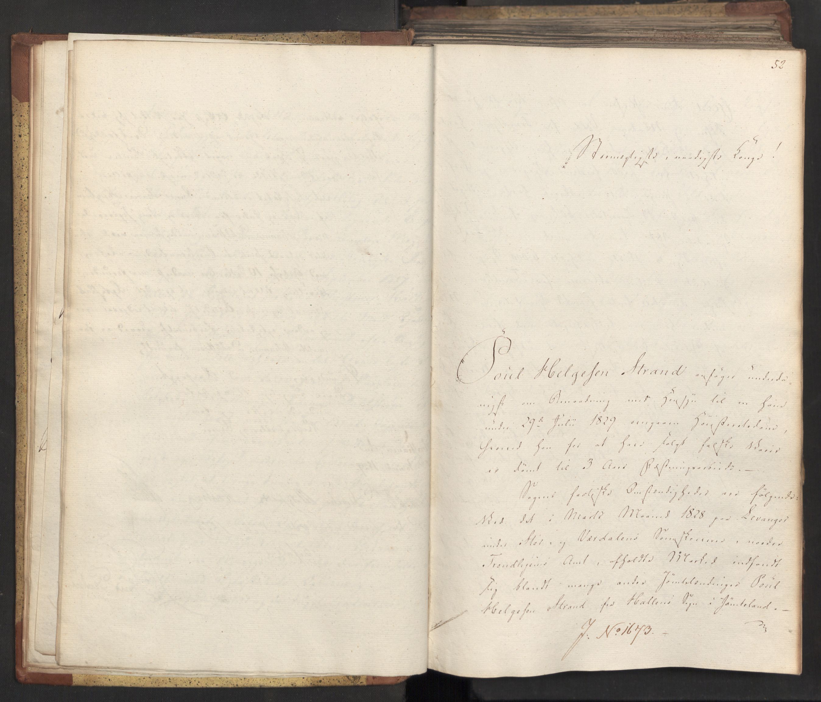 Statsrådsavdelingen i Stockholm, AV/RA-S-1003/D/Da/L0062: Regjeringsinnstillinger nr. 1667-1787, 1829, p. 14