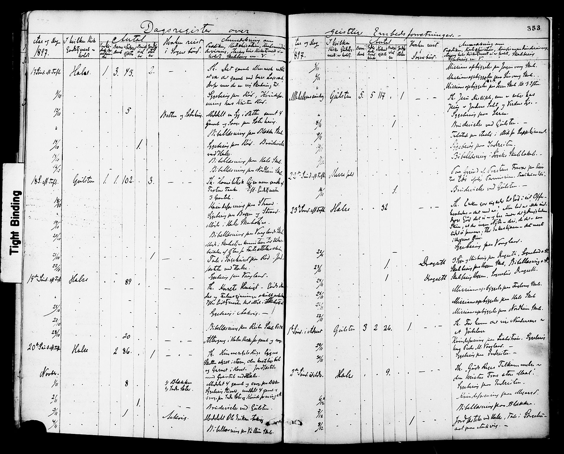 Ministerialprotokoller, klokkerbøker og fødselsregistre - Møre og Romsdal, AV/SAT-A-1454/576/L0885: Parish register (official) no. 576A03, 1880-1898, p. 353