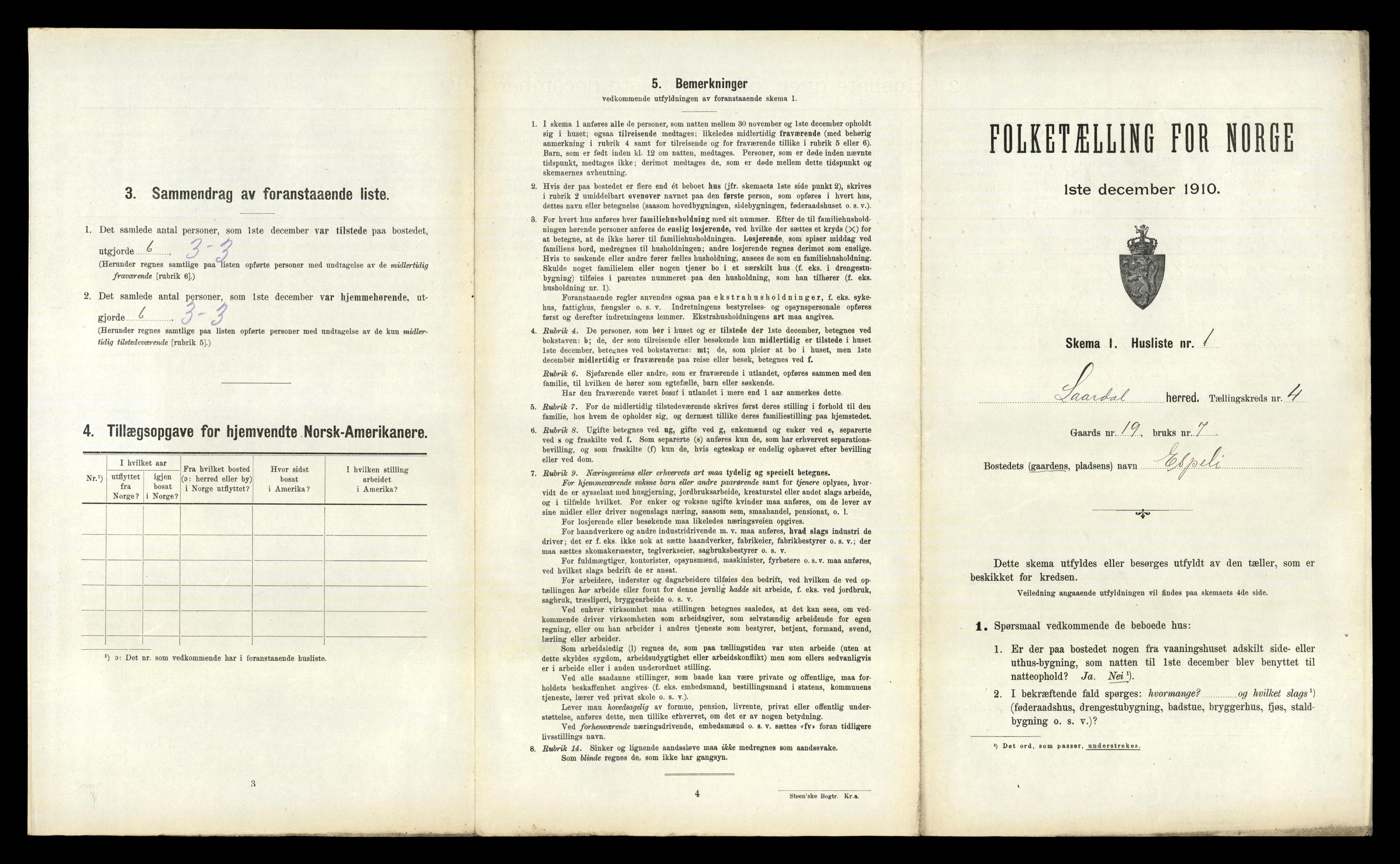 RA, 1910 census for Lårdal, 1910, p. 351