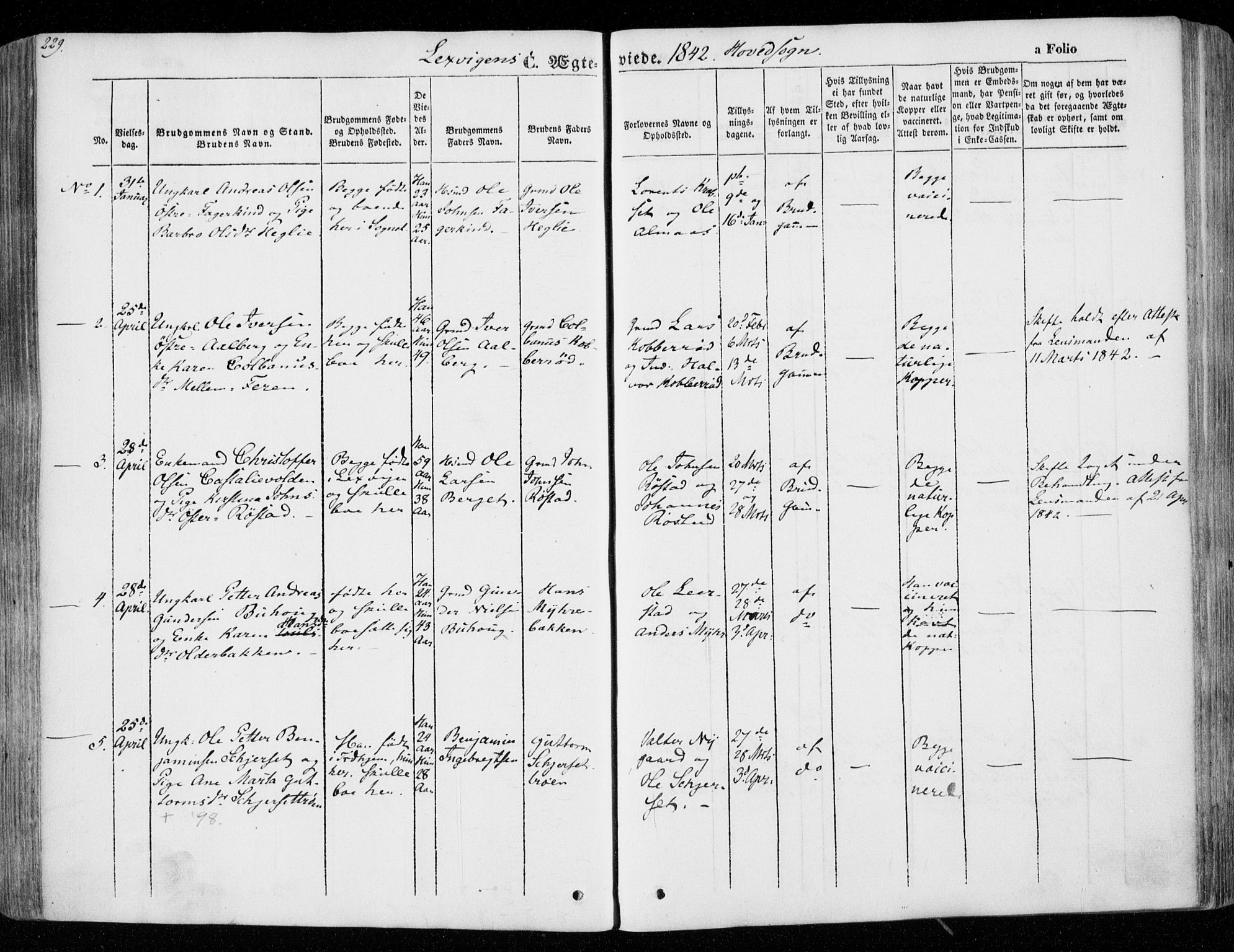 Ministerialprotokoller, klokkerbøker og fødselsregistre - Nord-Trøndelag, AV/SAT-A-1458/701/L0007: Parish register (official) no. 701A07 /1, 1842-1854, p. 229