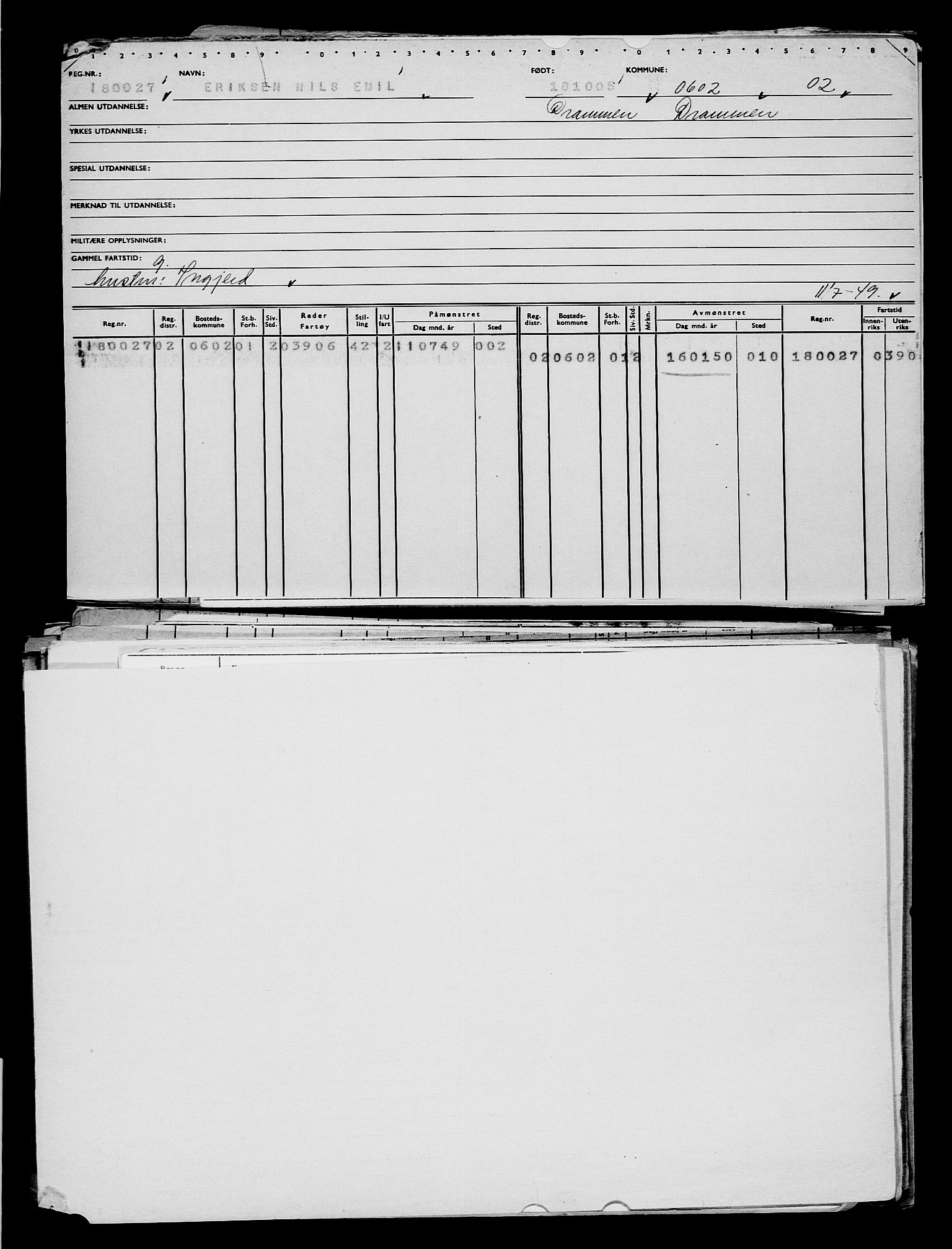 Direktoratet for sjømenn, AV/RA-S-3545/G/Gb/L0061: Hovedkort, 1905, p. 575