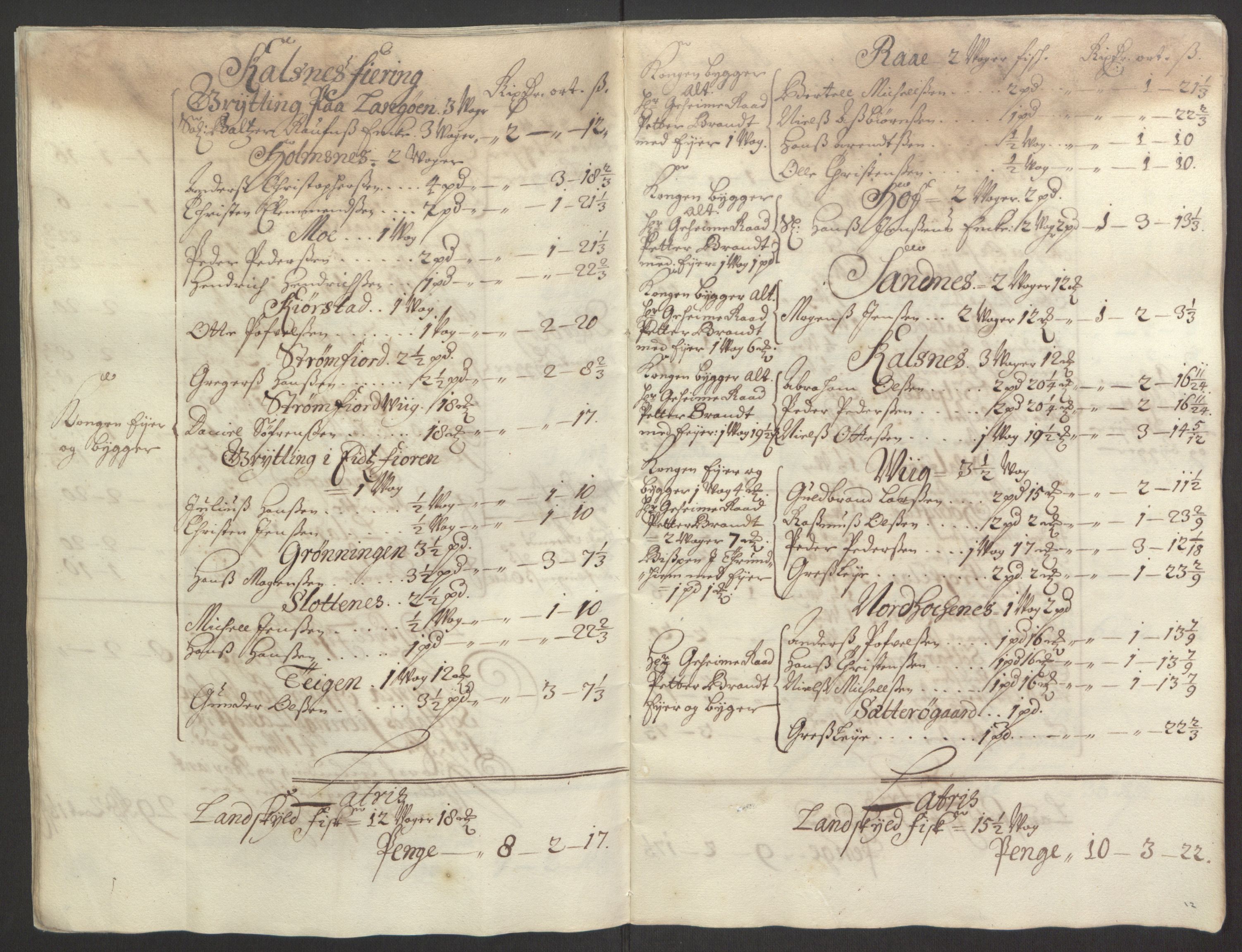 Rentekammeret inntil 1814, Reviderte regnskaper, Fogderegnskap, AV/RA-EA-4092/R67/L4677: Fogderegnskap Vesterålen, Andenes og Lofoten, 1694-1695, p. 26