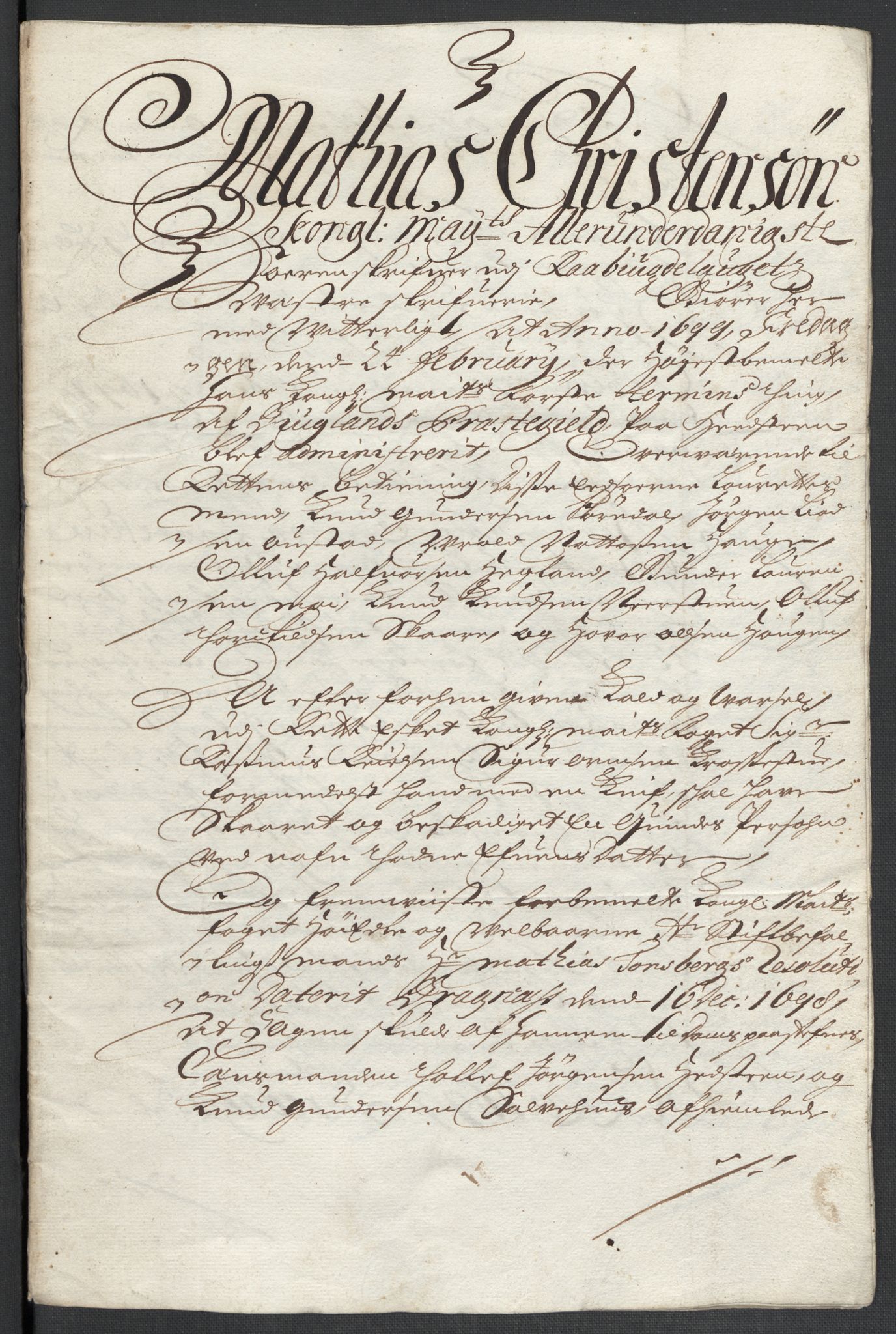 Rentekammeret inntil 1814, Reviderte regnskaper, Fogderegnskap, AV/RA-EA-4092/R40/L2445: Fogderegnskap Råbyggelag, 1697-1699, p. 268