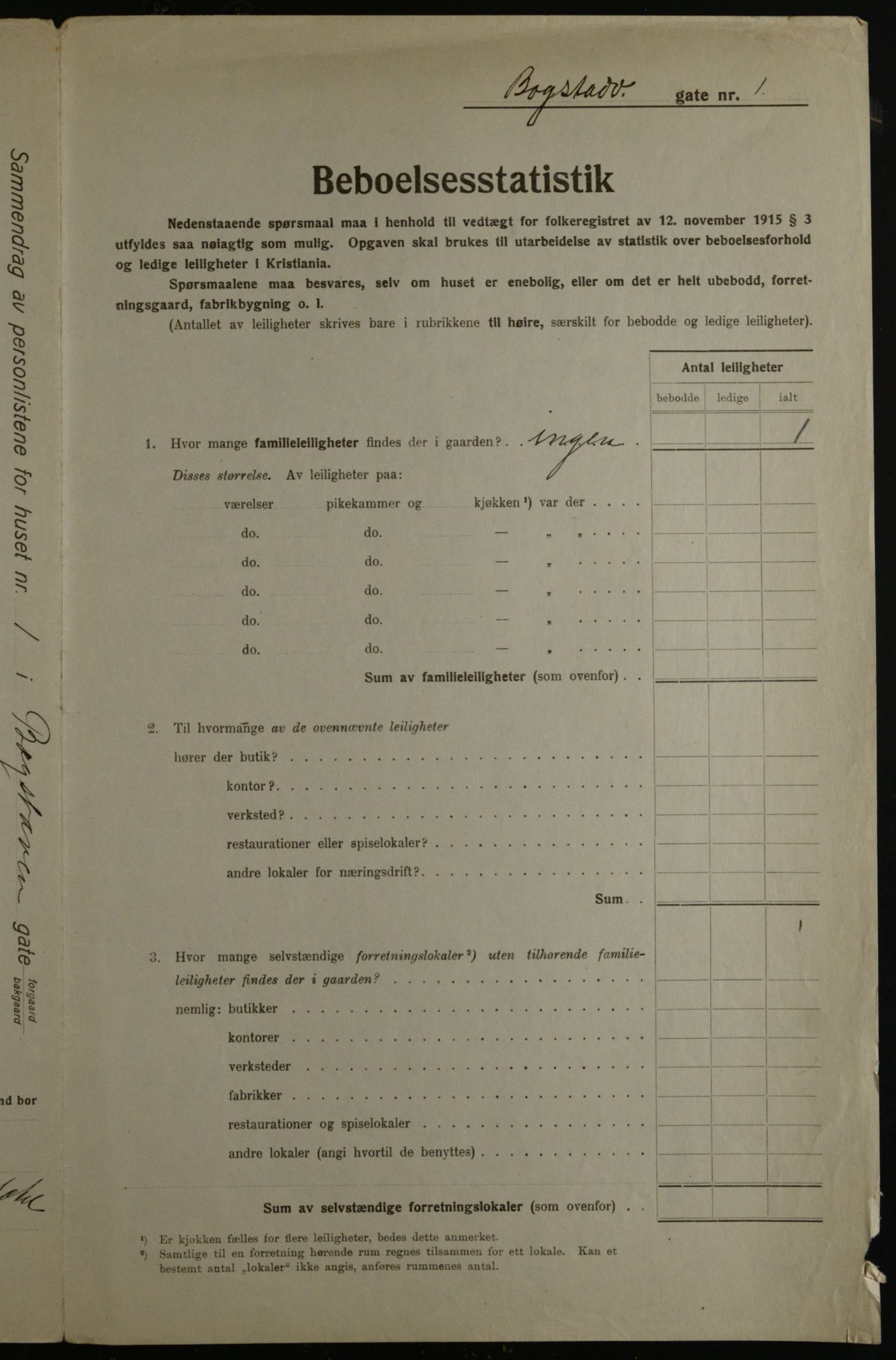 OBA, Municipal Census 1923 for Kristiania, 1923, p. 7826