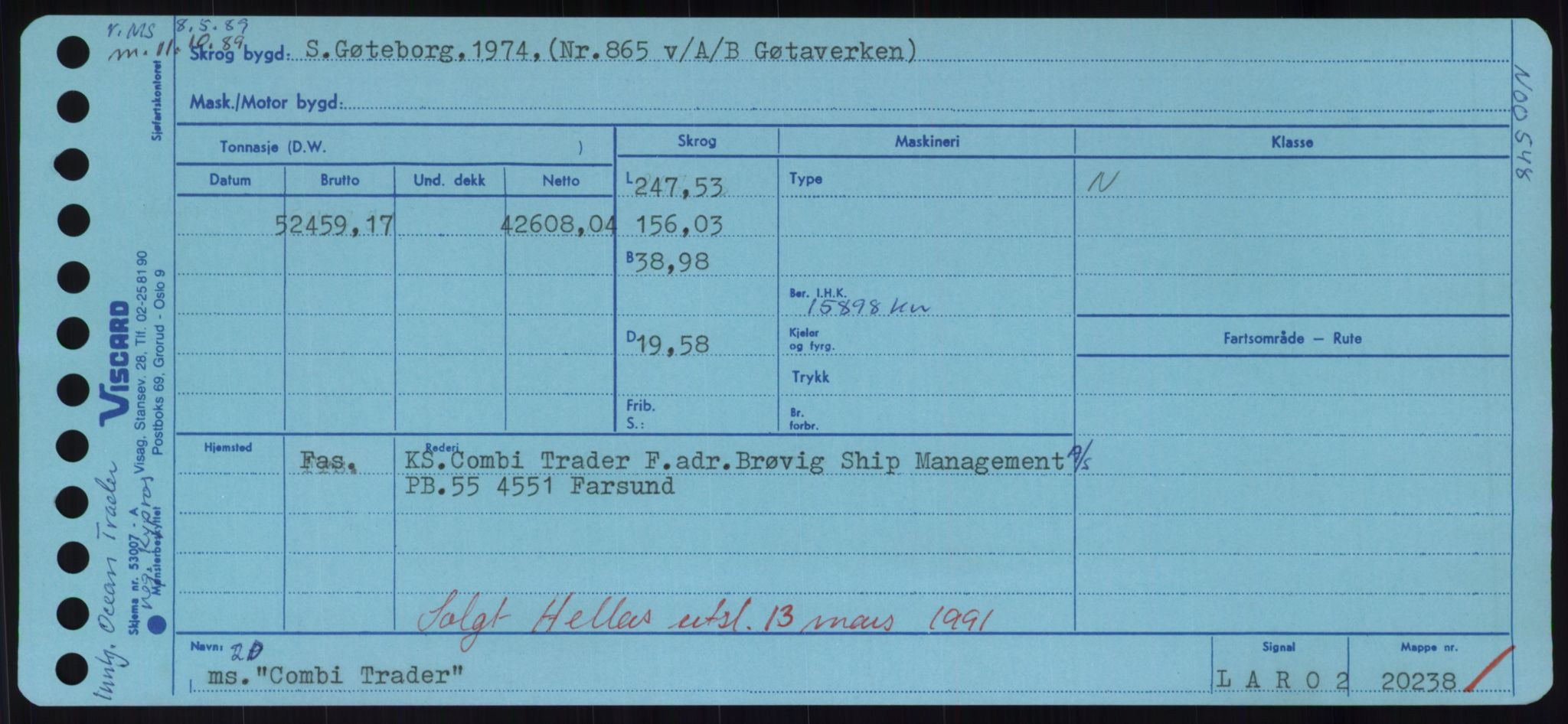 Sjøfartsdirektoratet med forløpere, Skipsmålingen, AV/RA-S-1627/H/Hd/L0008: Fartøy, C-D, p. 123